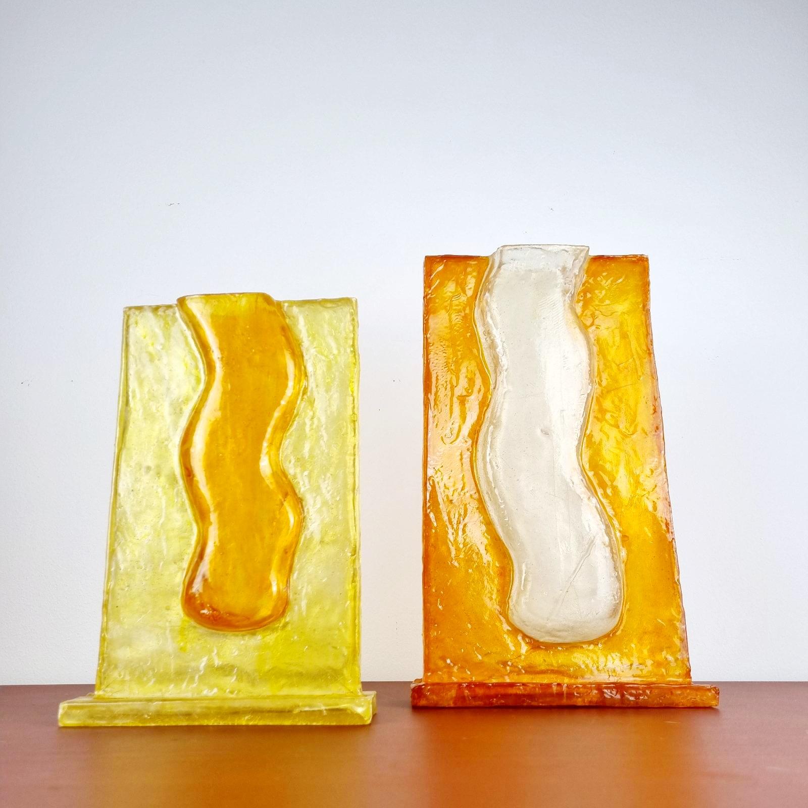 Coppia di vasi in fibra di vetro PopArt unici nel loro genere, Italia anni '70 in vendita 3