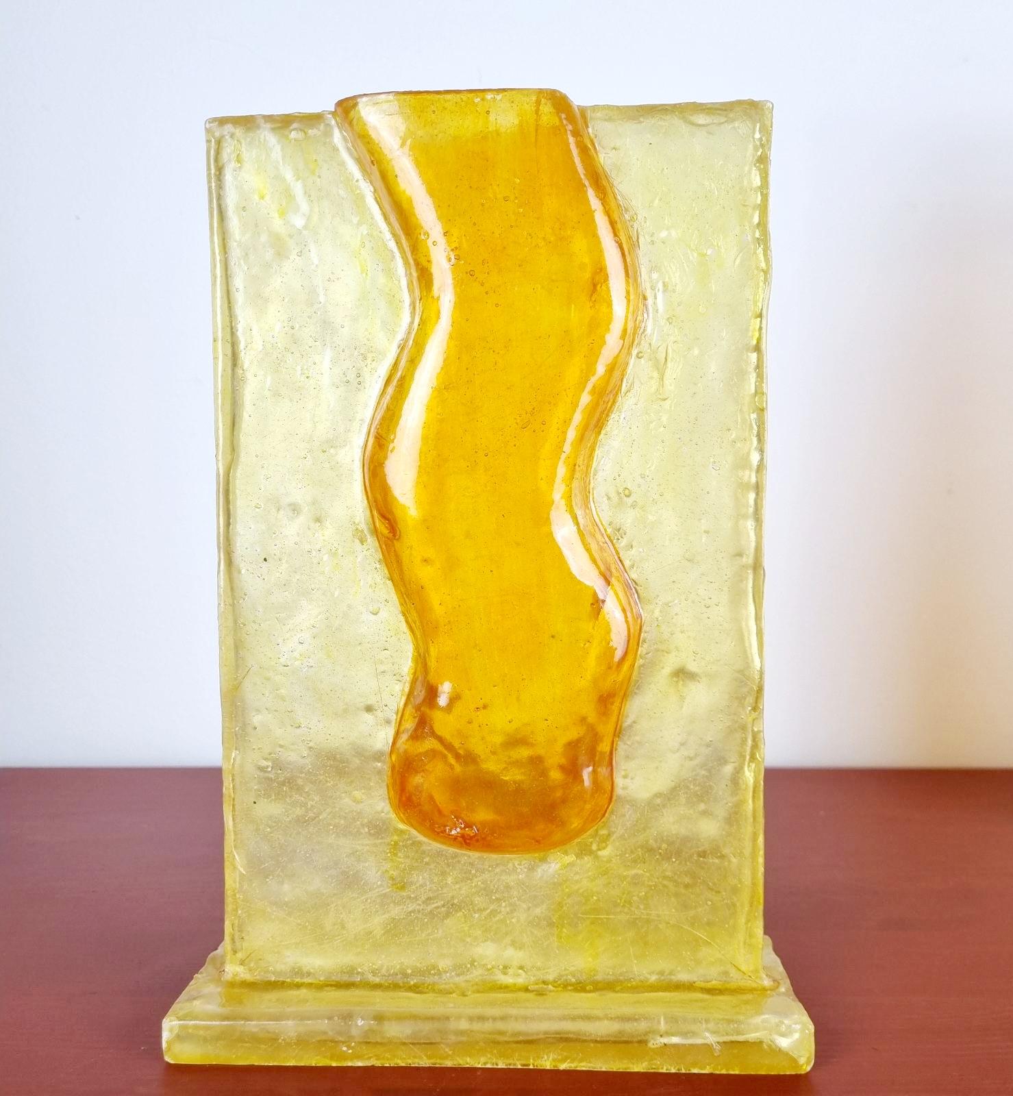 Fine XX secolo Coppia di vasi in fibra di vetro PopArt unici nel loro genere, Italia anni '70 in vendita