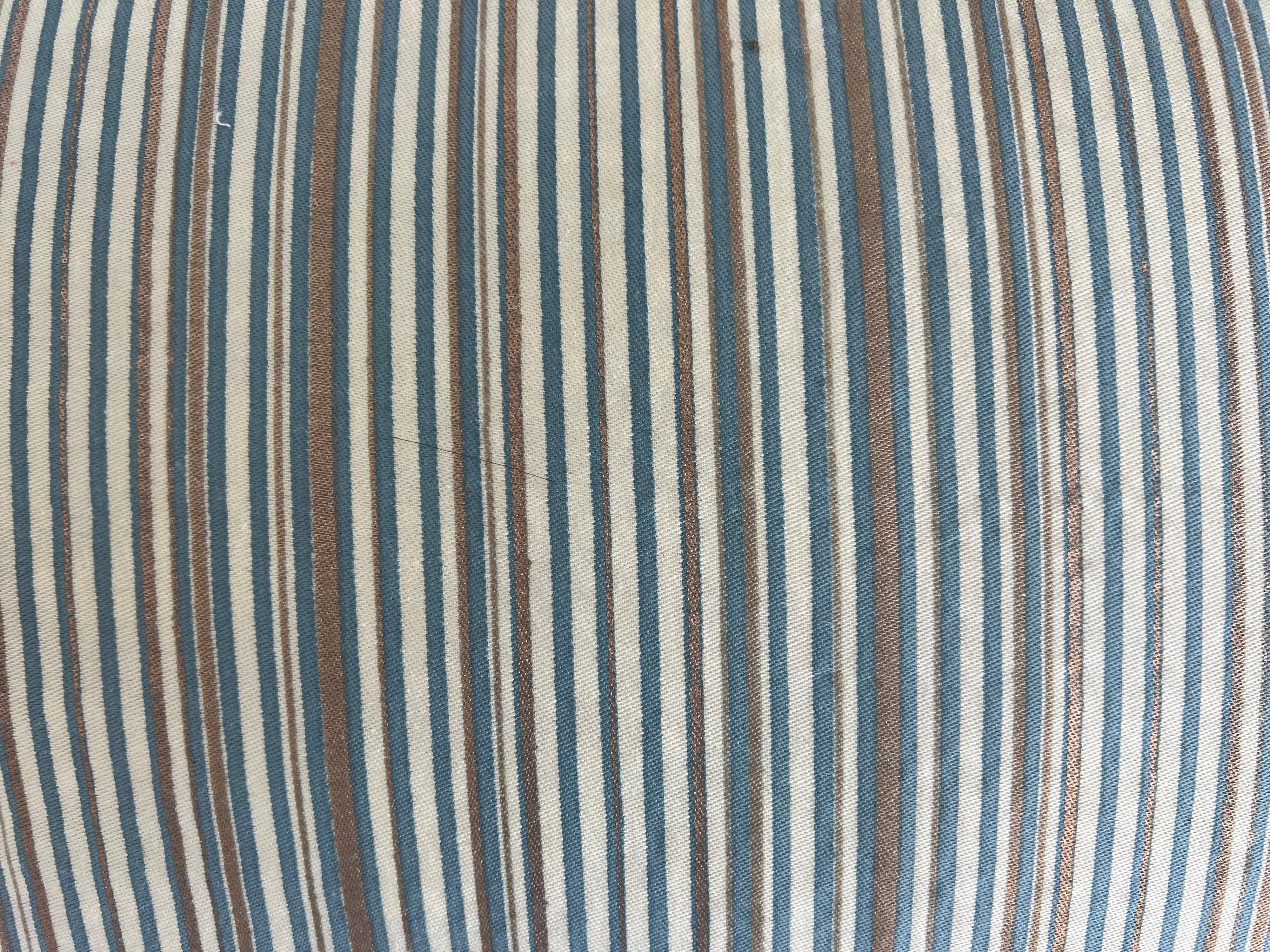 20th Century Pair of Unique Striped Fortuny Textile Pillows For Sale