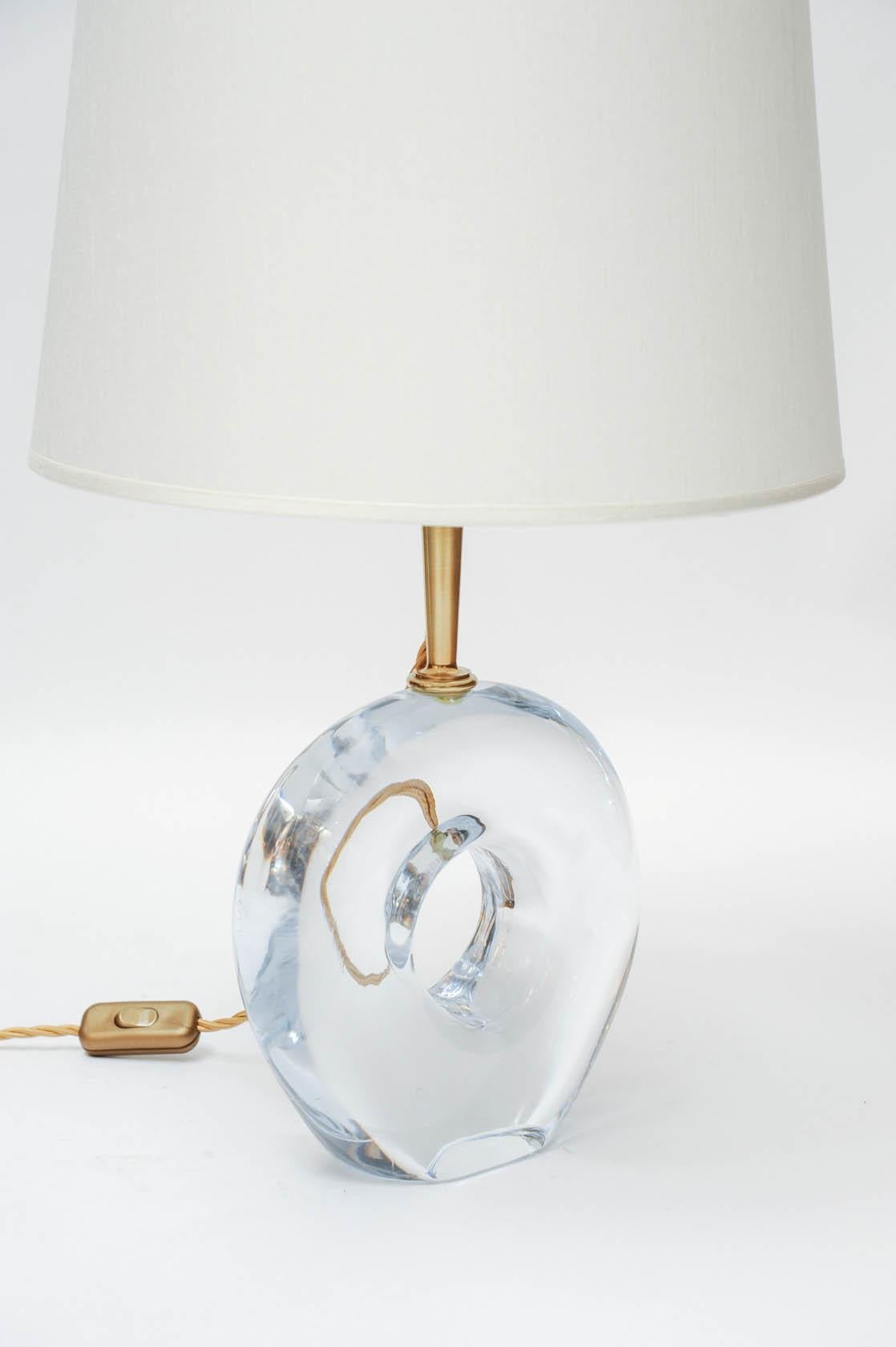 Pair of Unique Table Lamps in Murano Glass by Esperia for Glustin Luminaires In Excellent Condition In Saint-Ouen, IDF