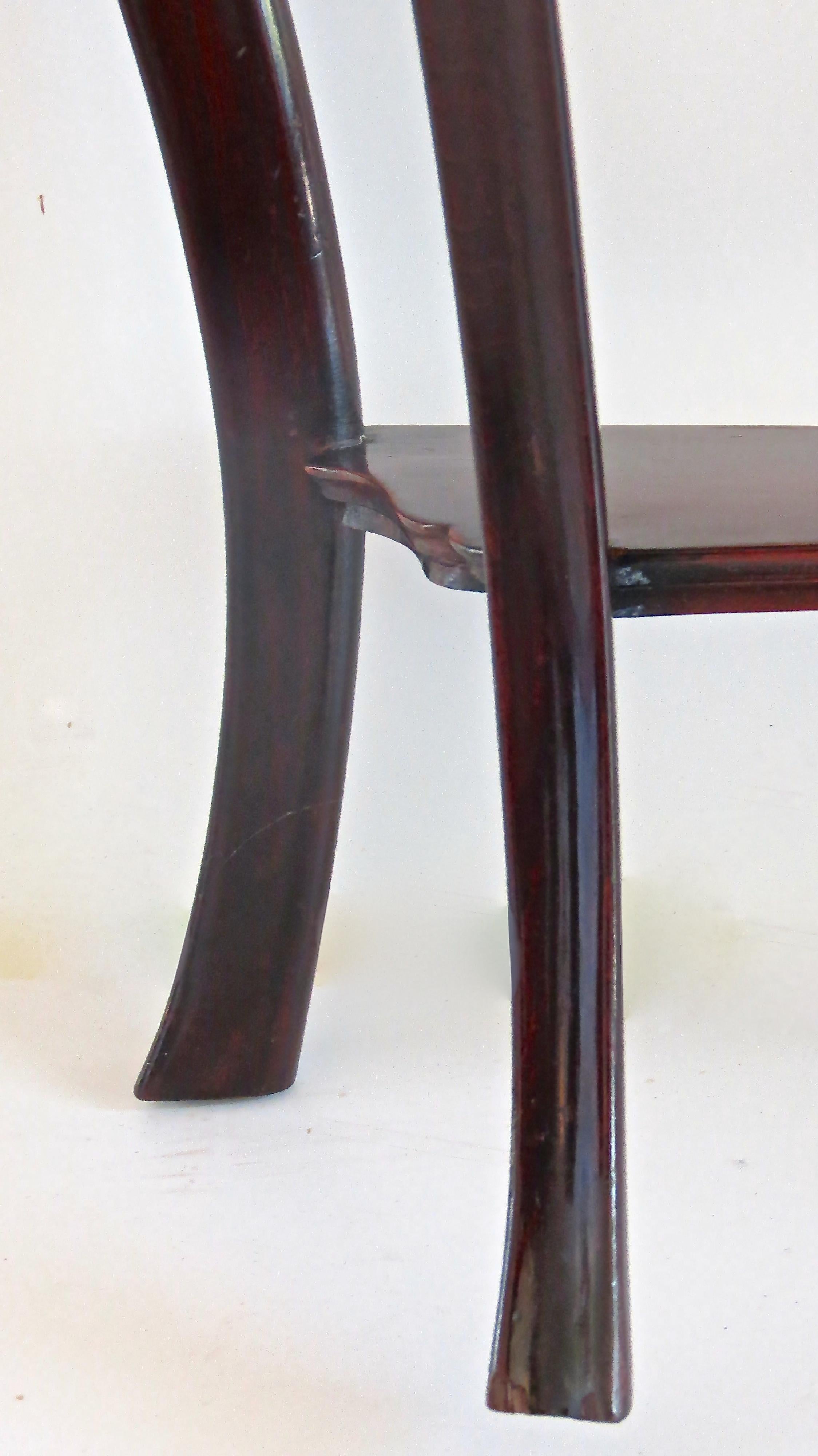 Pair of Unique Walnut Curved Console by Arch. Tempestini, 1940-1950 6