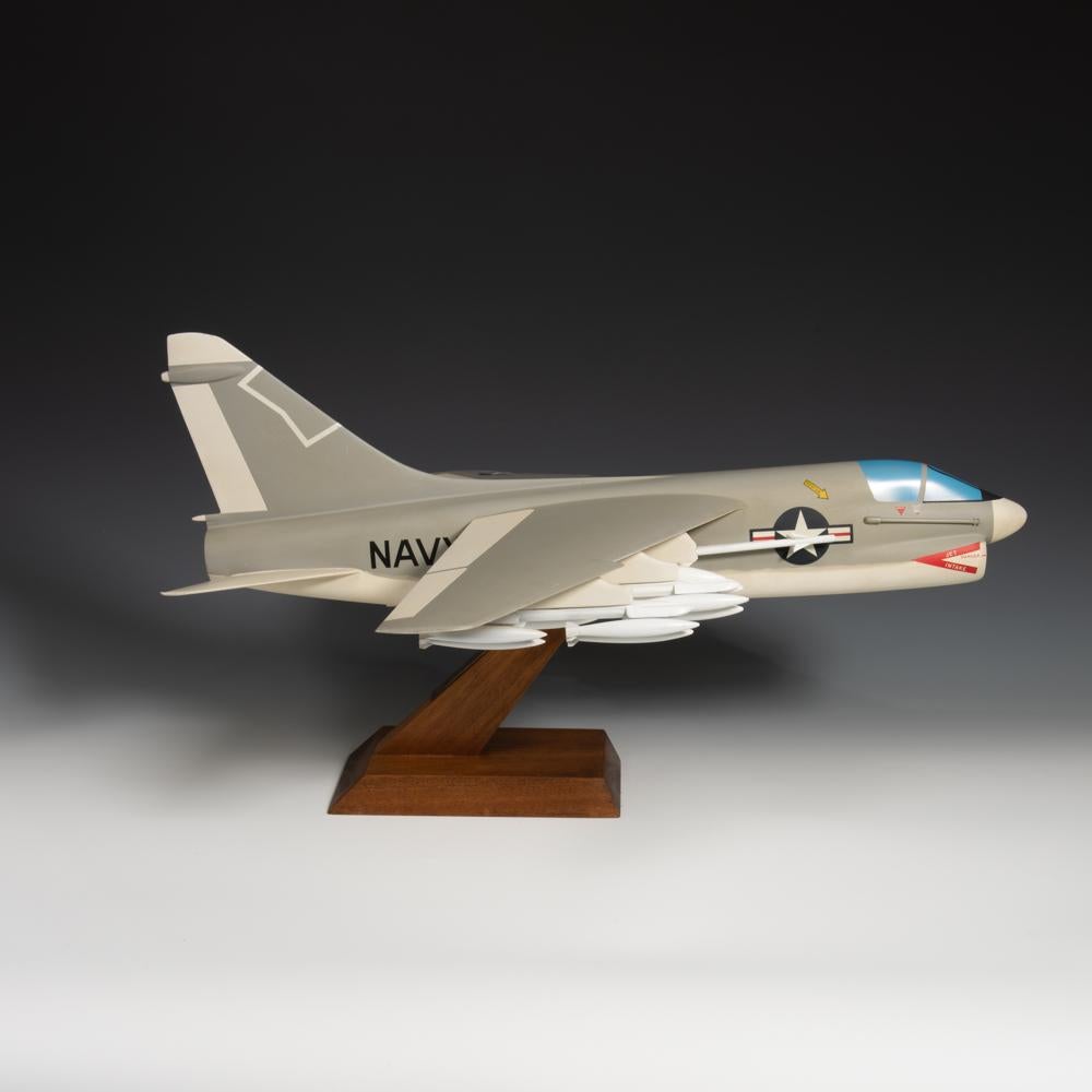 Pair of United States Military A-7 Corsairs Model Fighter Jet Airplanes For Sale 5