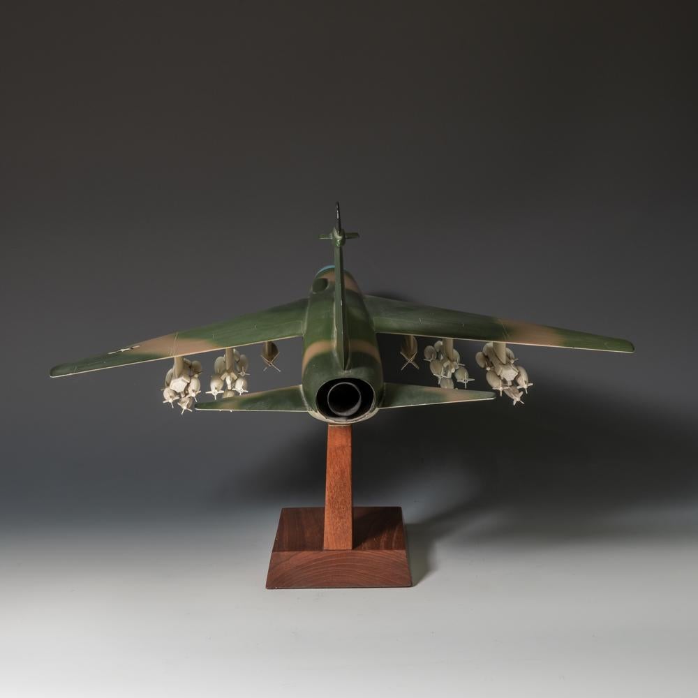 Late 20th Century Pair of United States Military A-7 Corsairs Model Fighter Jet Airplanes For Sale