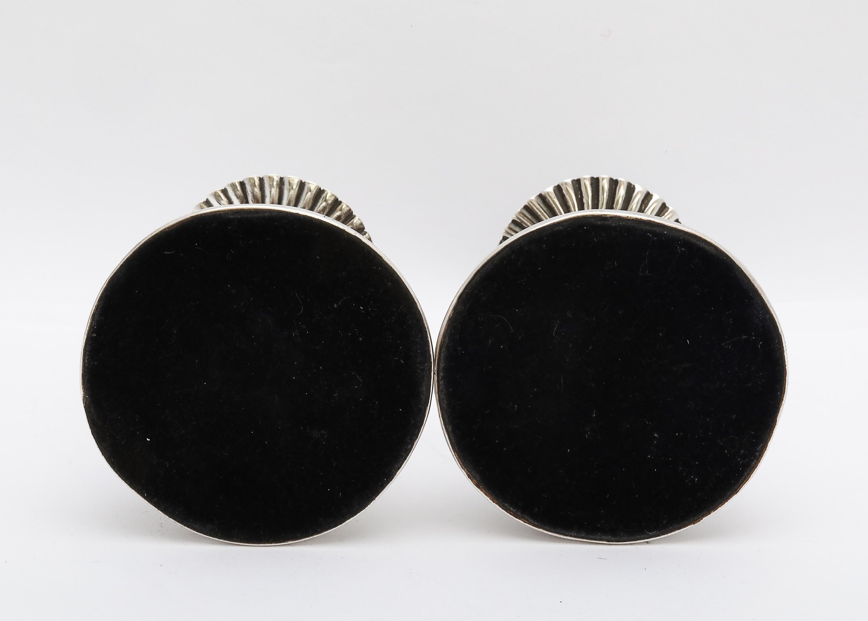 Pair of Unusual 16th Century-Style Capstan Candlesticks For Sale 1