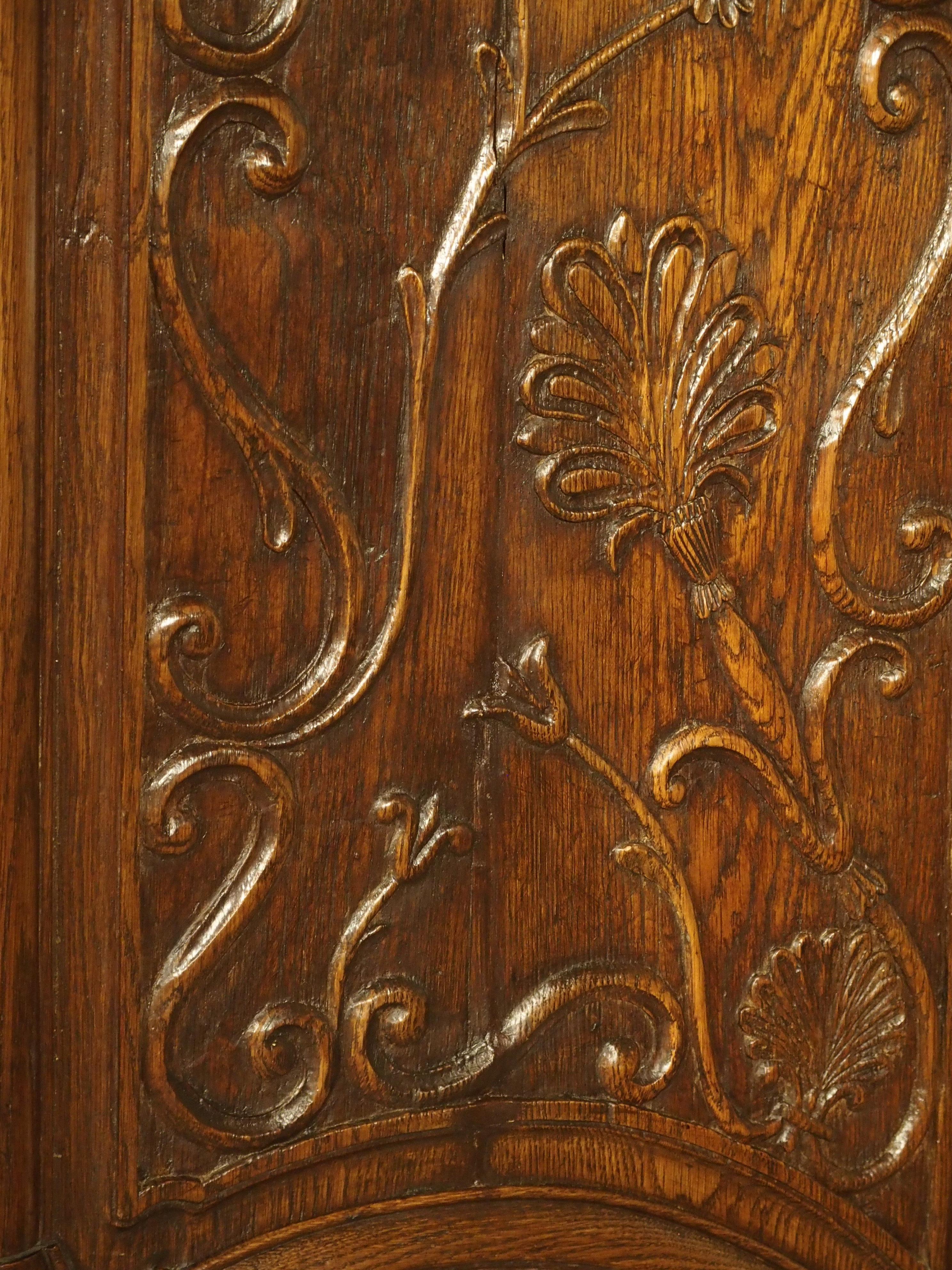 Pair of Unusual 18th Century French Oak Fleur-de-Lys Doors 11