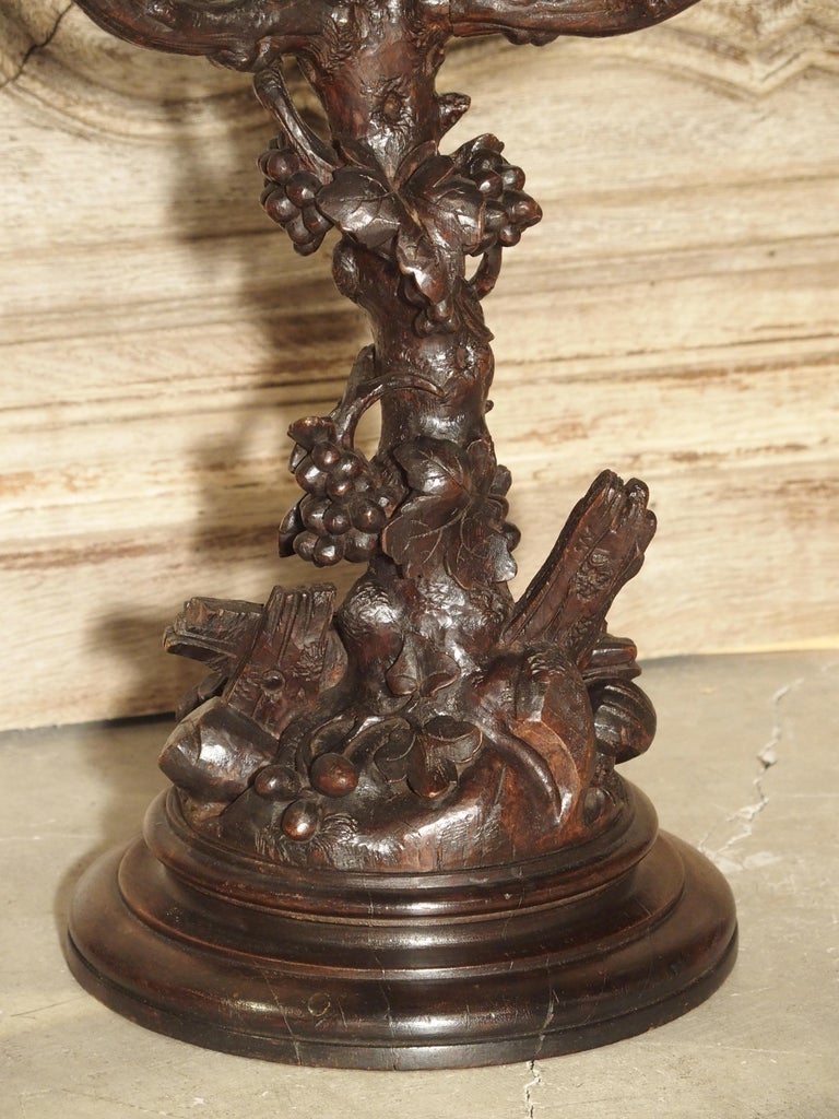 Pair of Unusual 19th Century Black Forest Candelabras at 1stDibs