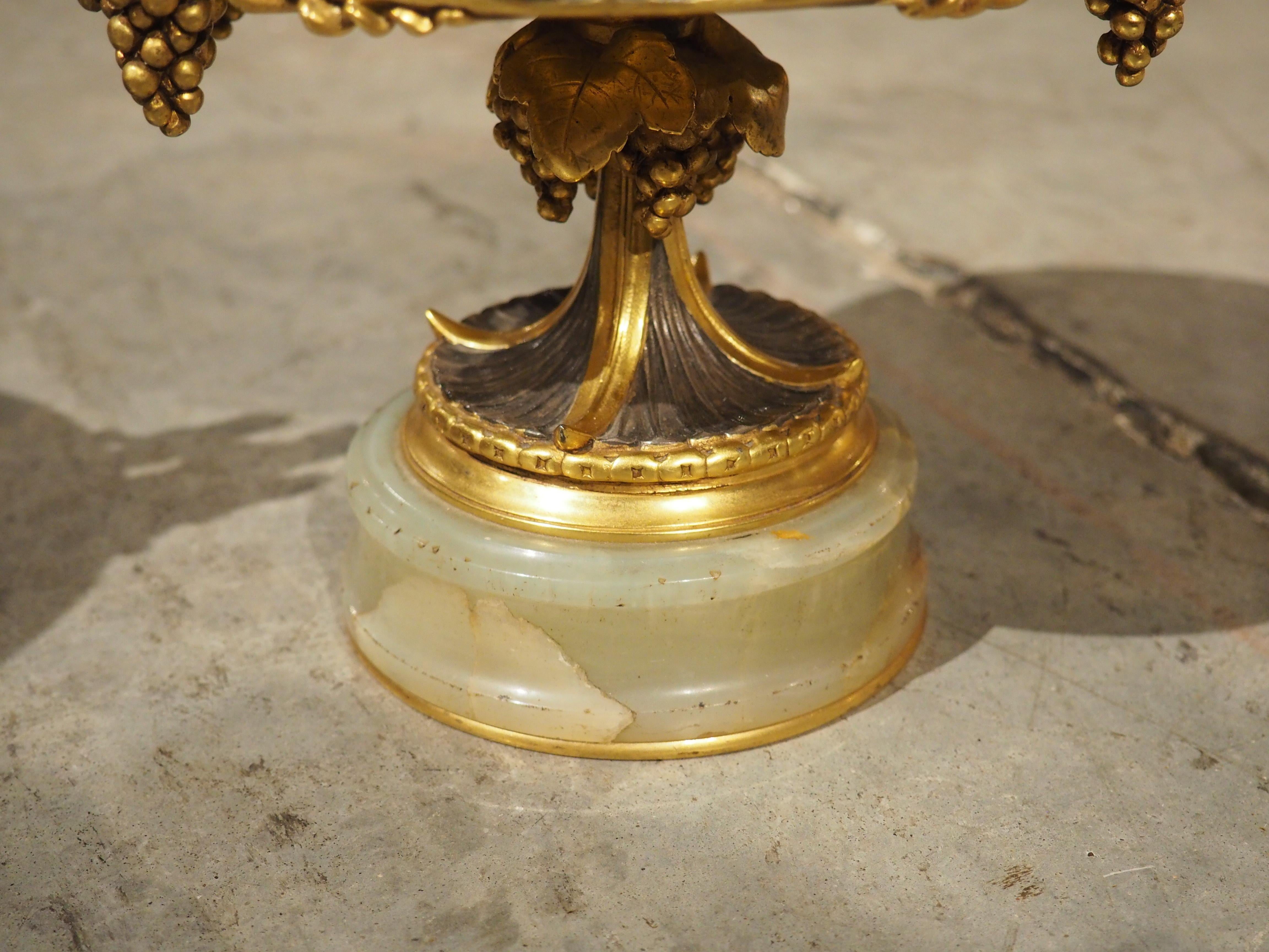 Coppia di insolite tazze francesi in bronzo del XIX secolo, Décor Panthère in vendita 9