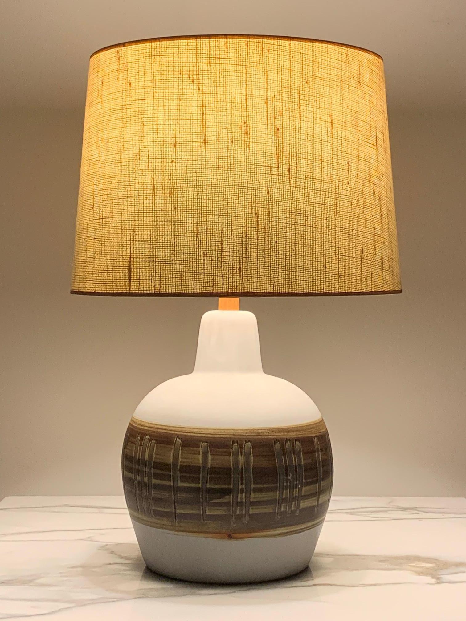 Pair of Unusual Ceramic Lamps by Gordon Martz 9