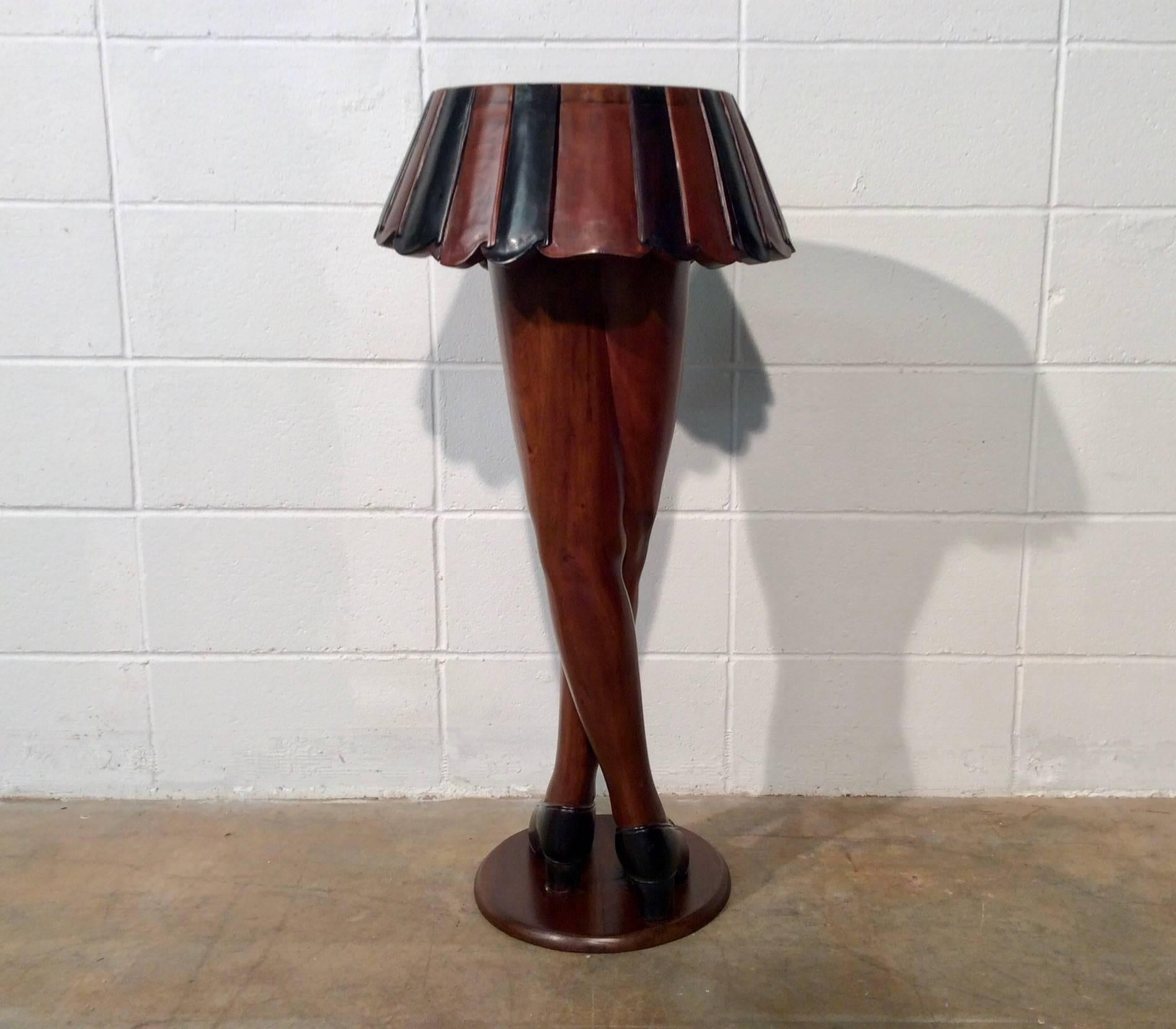 Pair of Unusual Hardwood Occasional Tables Depicting Scotsman and A