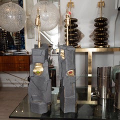 Pair of Unusual Resin Table Lamps