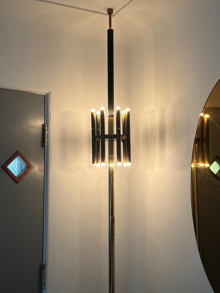Pair of Unusual Tension Pole Lamps by Stiffel at 1stDibs | stiffel ...
