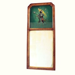 Paire de miroirs Trumeau inhabituels
