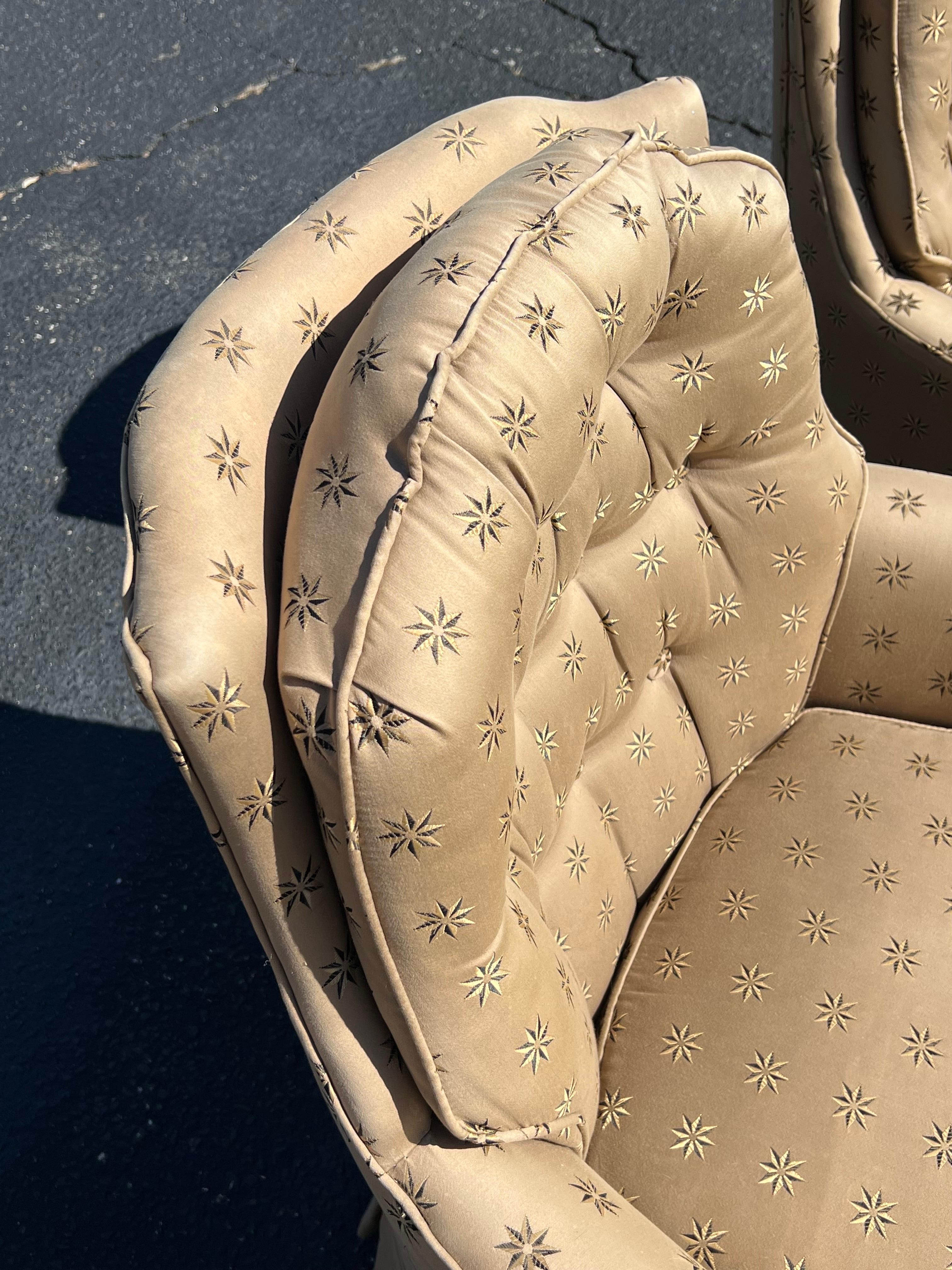 Pair of Upholstered Arm Chairs  For Sale 9