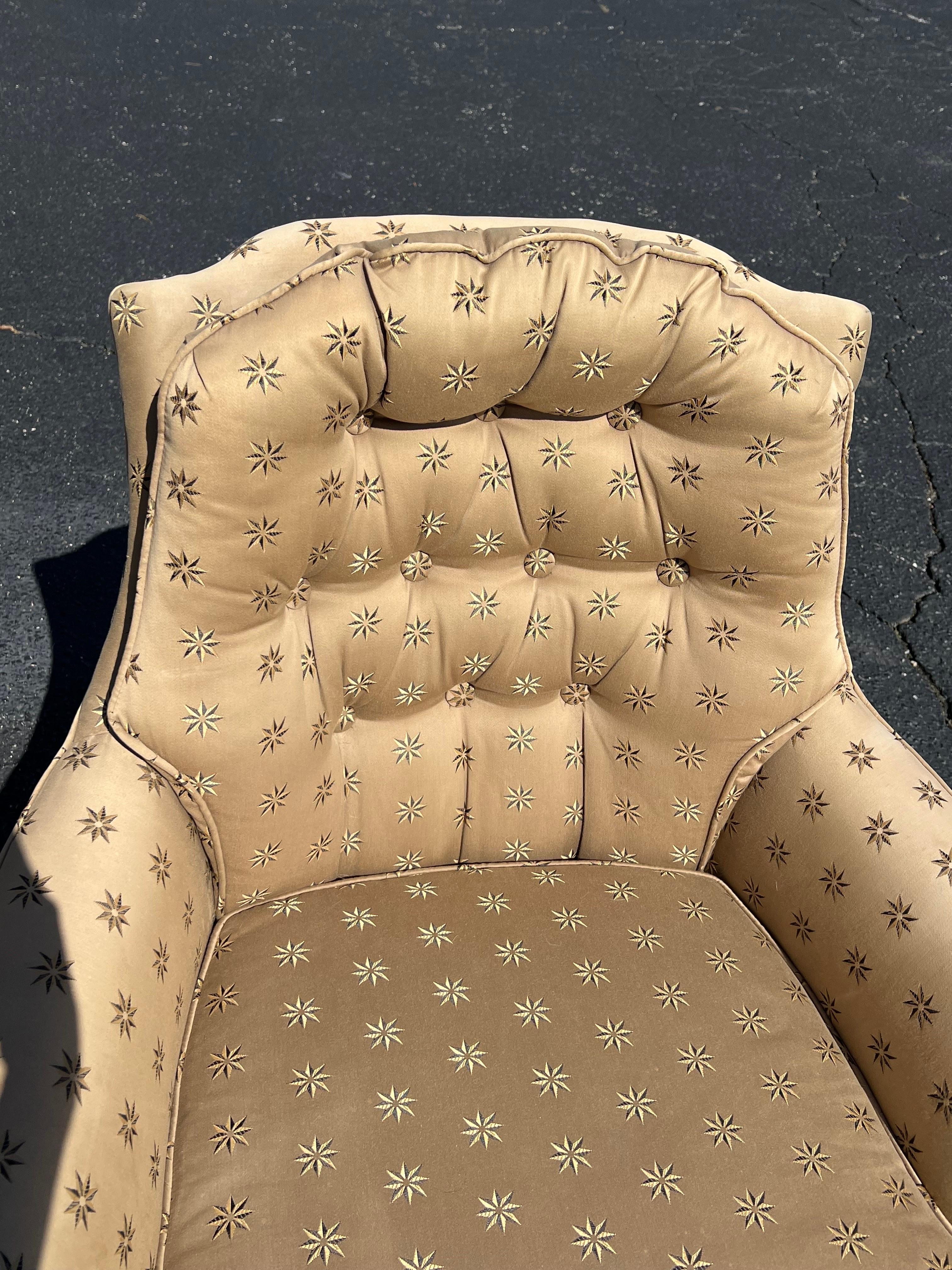 Pair of Upholstered Arm Chairs  For Sale 11
