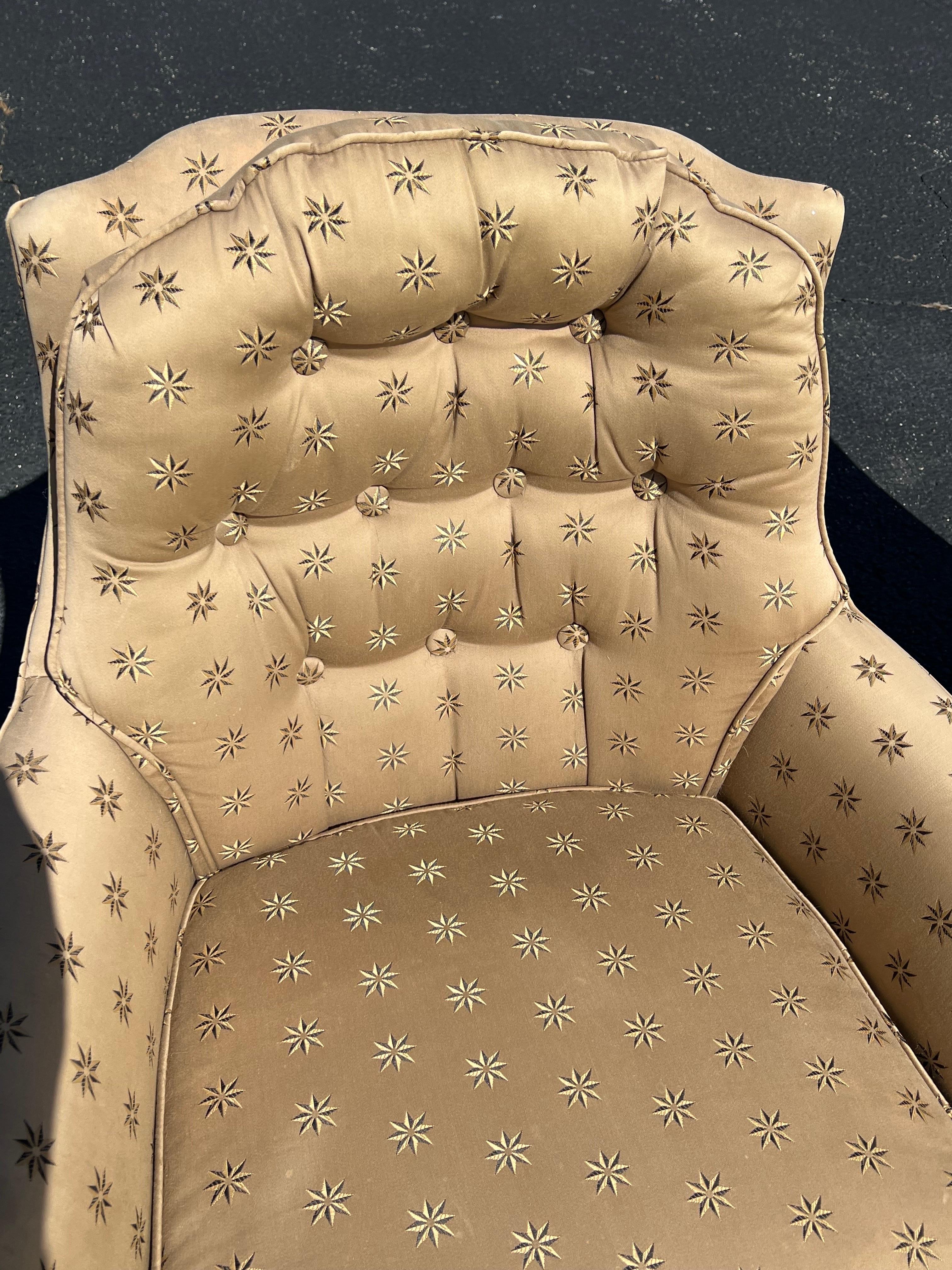 Pair of Upholstered Arm Chairs  For Sale 4
