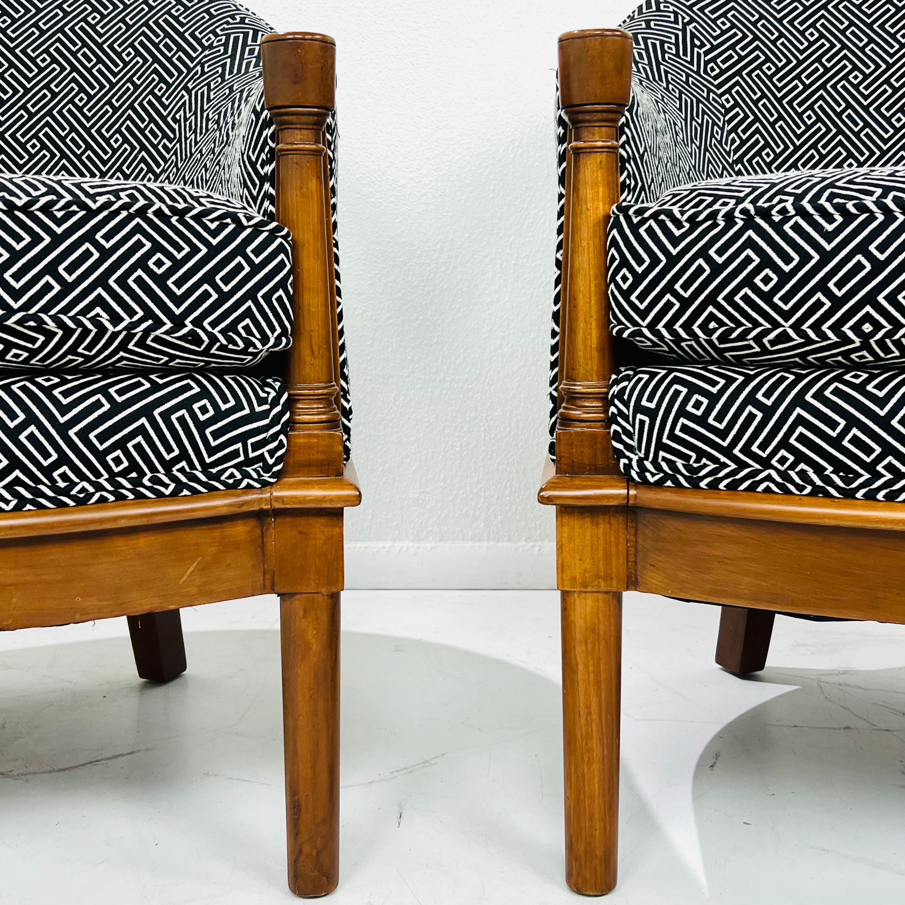 Pair of Upholstered Art Deco Side Chairs 7