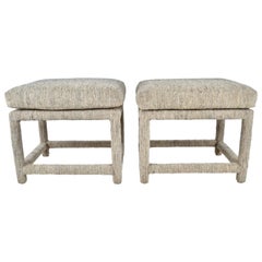 Pair of Upholstered Benches, USA, 1970s