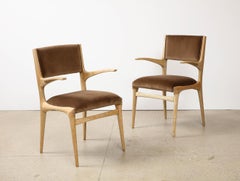 Pair of Upholstered Chairs by Carlo de Carli