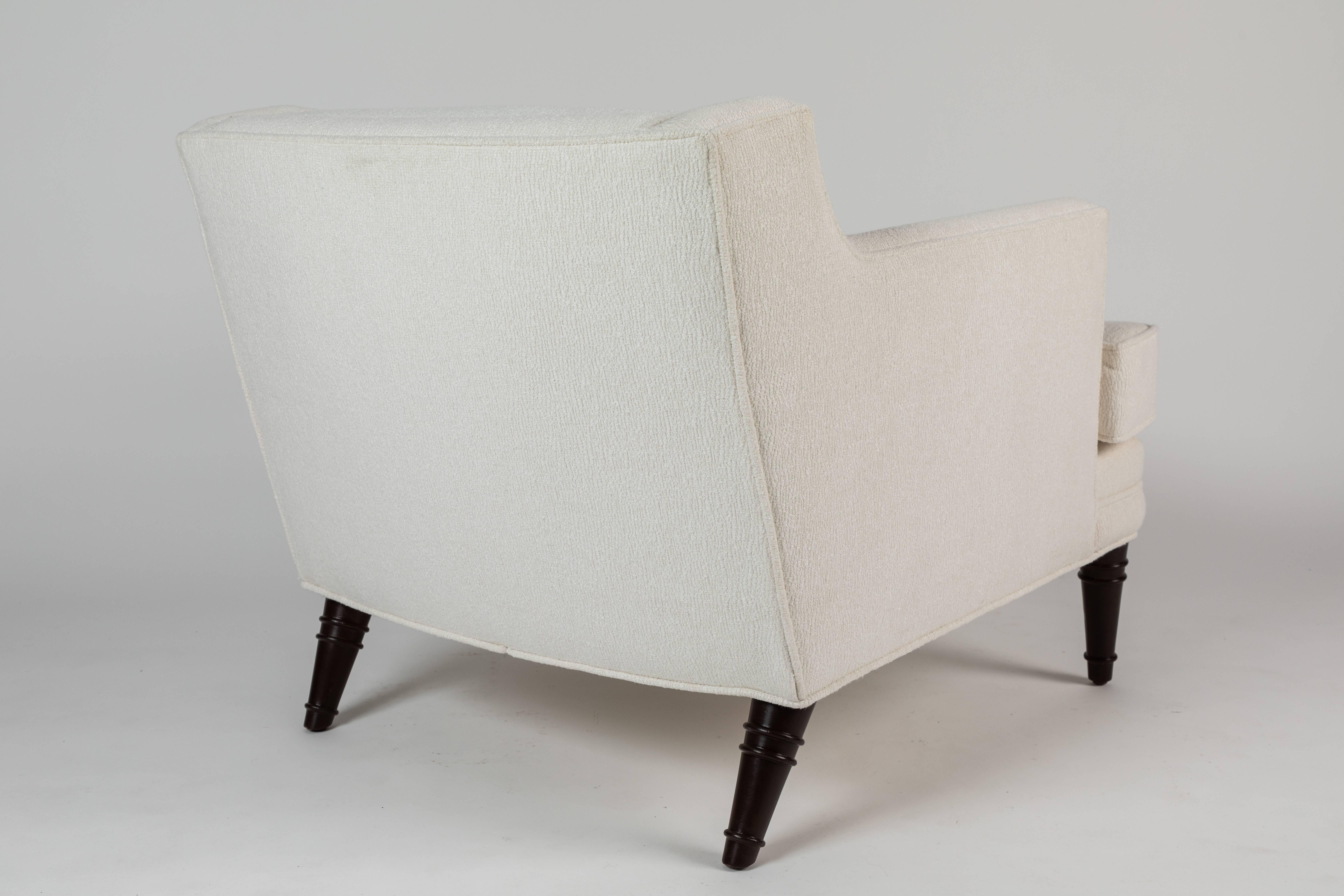Pair of Upholstered Club Chairs by Willam 