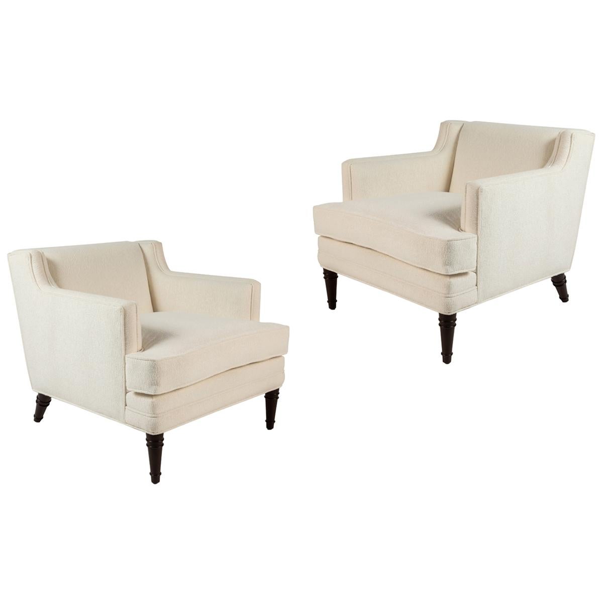 Pair of Upholstered Club Chairs by Willam "Billy" Haines