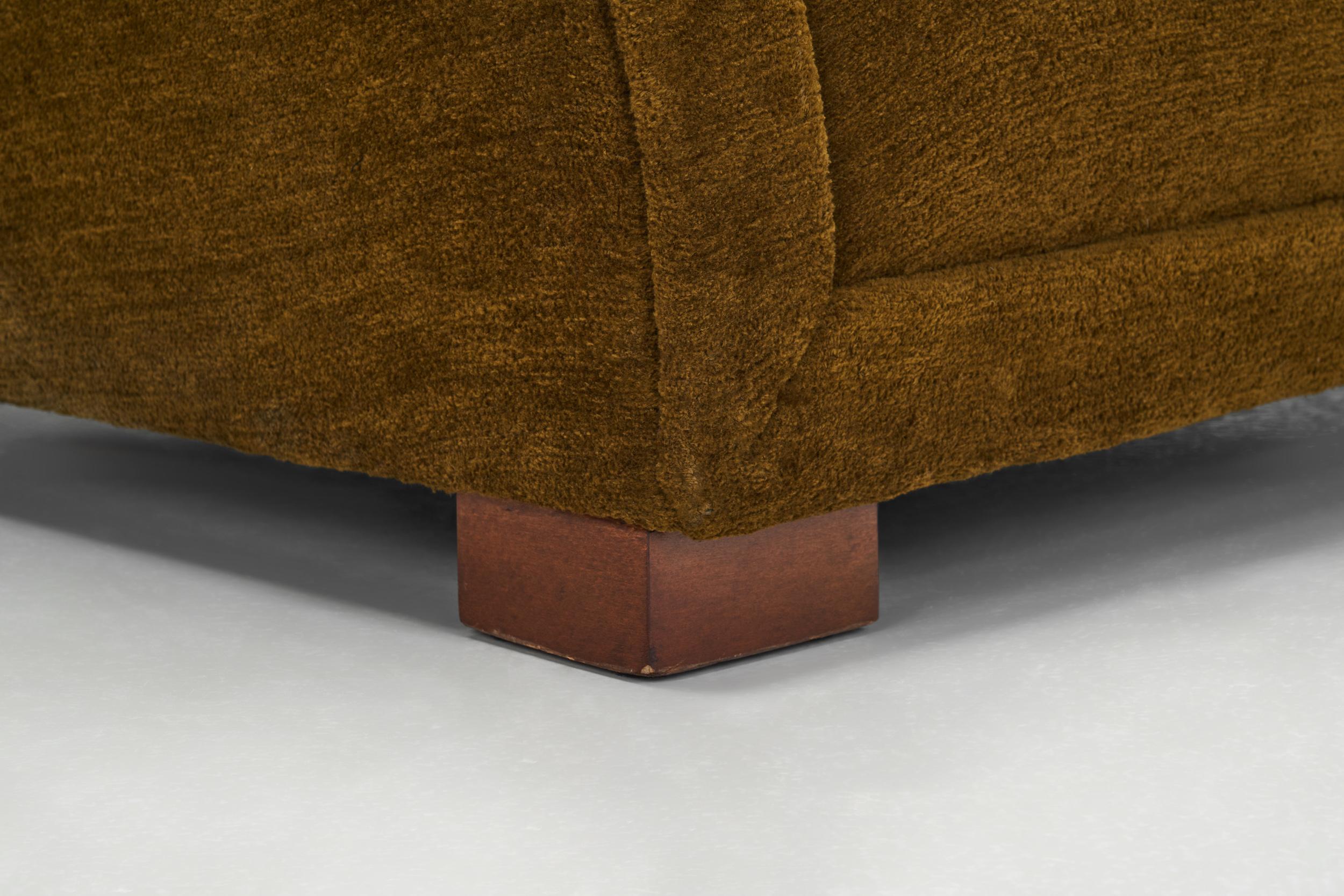 Paire de fauteuils rembourrés d'ébéniste danois, Danemark, vers les années 1940 en vente 9