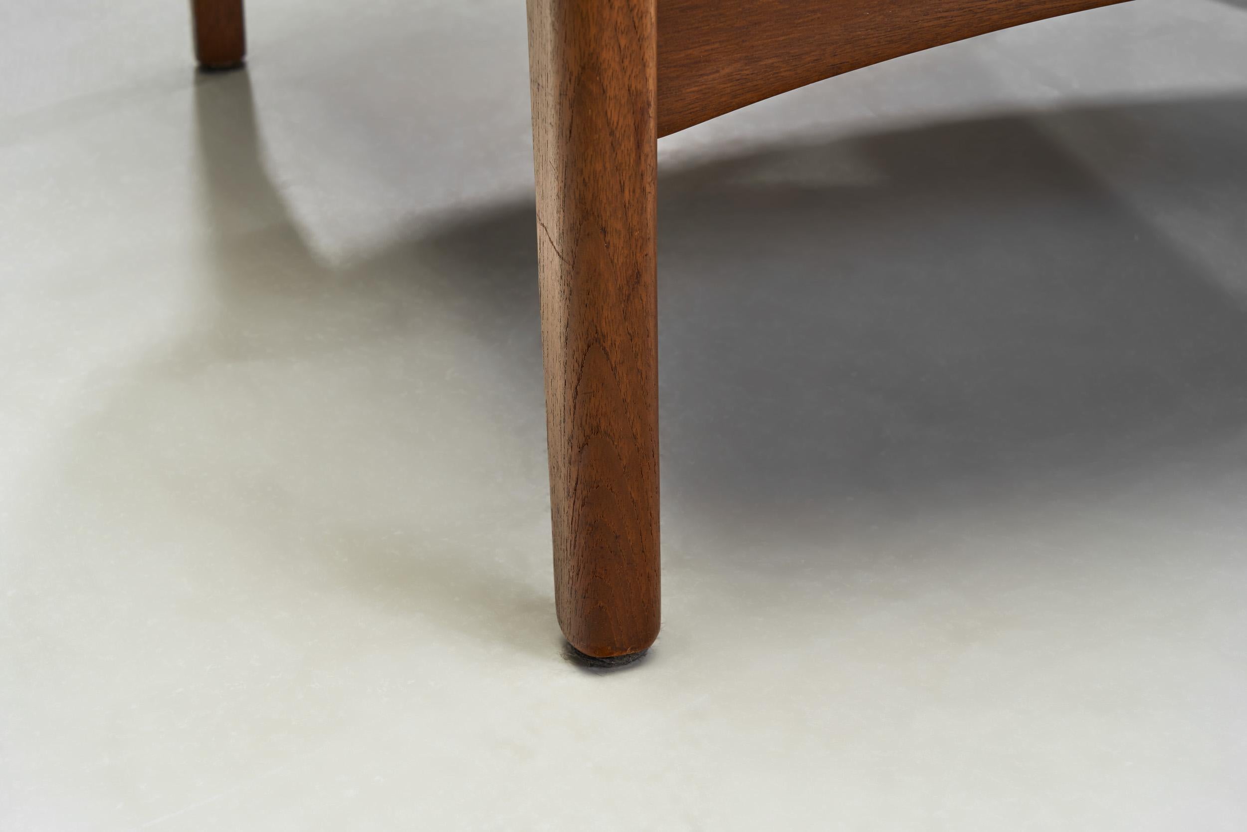 Coppia di poltrone imbottite in teak, Germania, metà del XX secolo in vendita 8