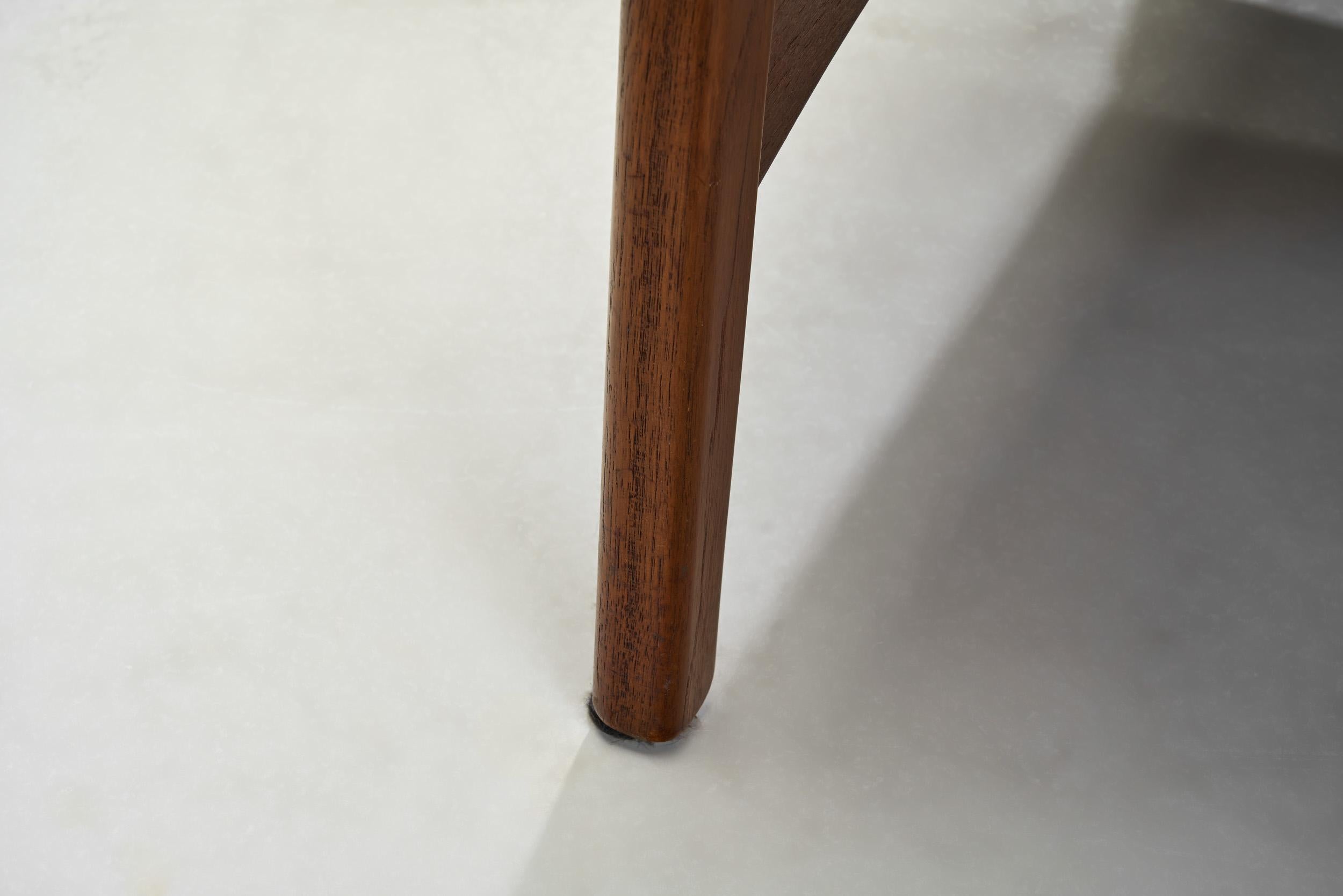 Coppia di poltrone imbottite in teak, Germania, metà del XX secolo in vendita 9