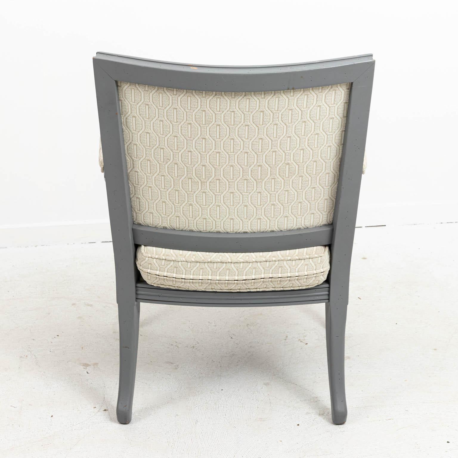 Pair of Upholstered French Directoire Style Armchairs 5