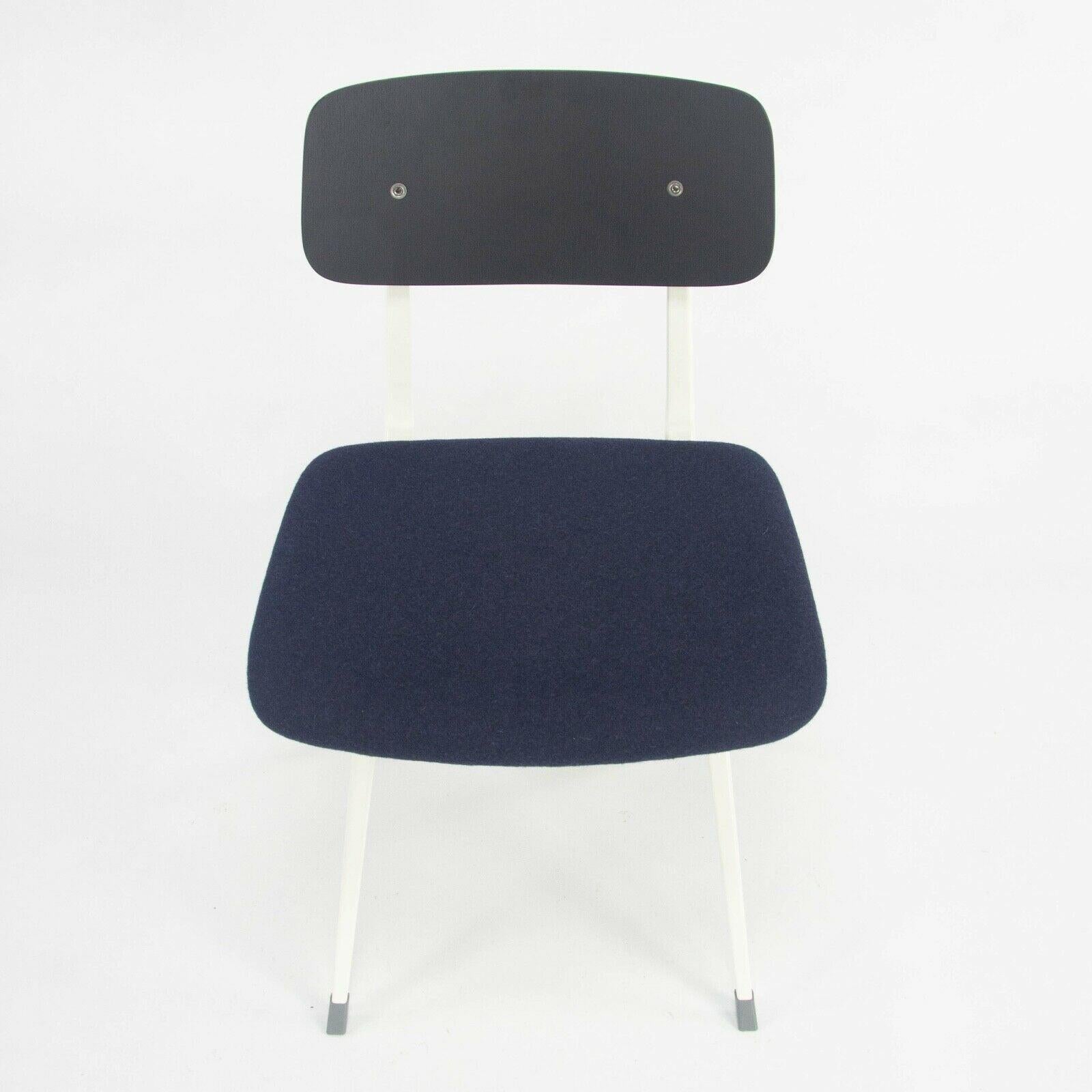 Pair of Upholstered HAY Result Chairs by Friso Kramer and Wim Rietveld in Oak For Sale 4