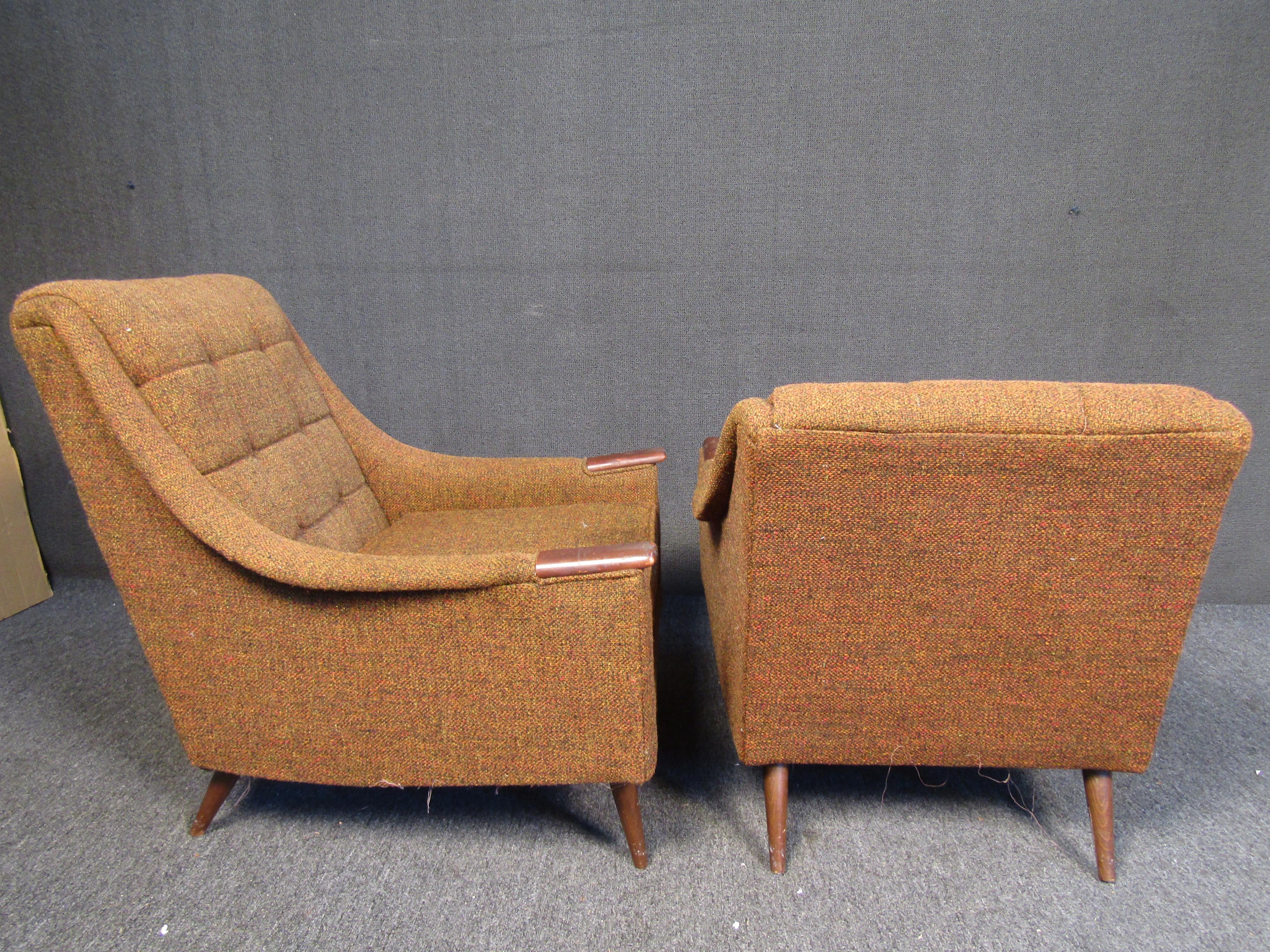 Pair of Upholstered 