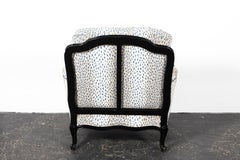 Pair of Upholstered Louis XV Oversized Bergère Armchairs