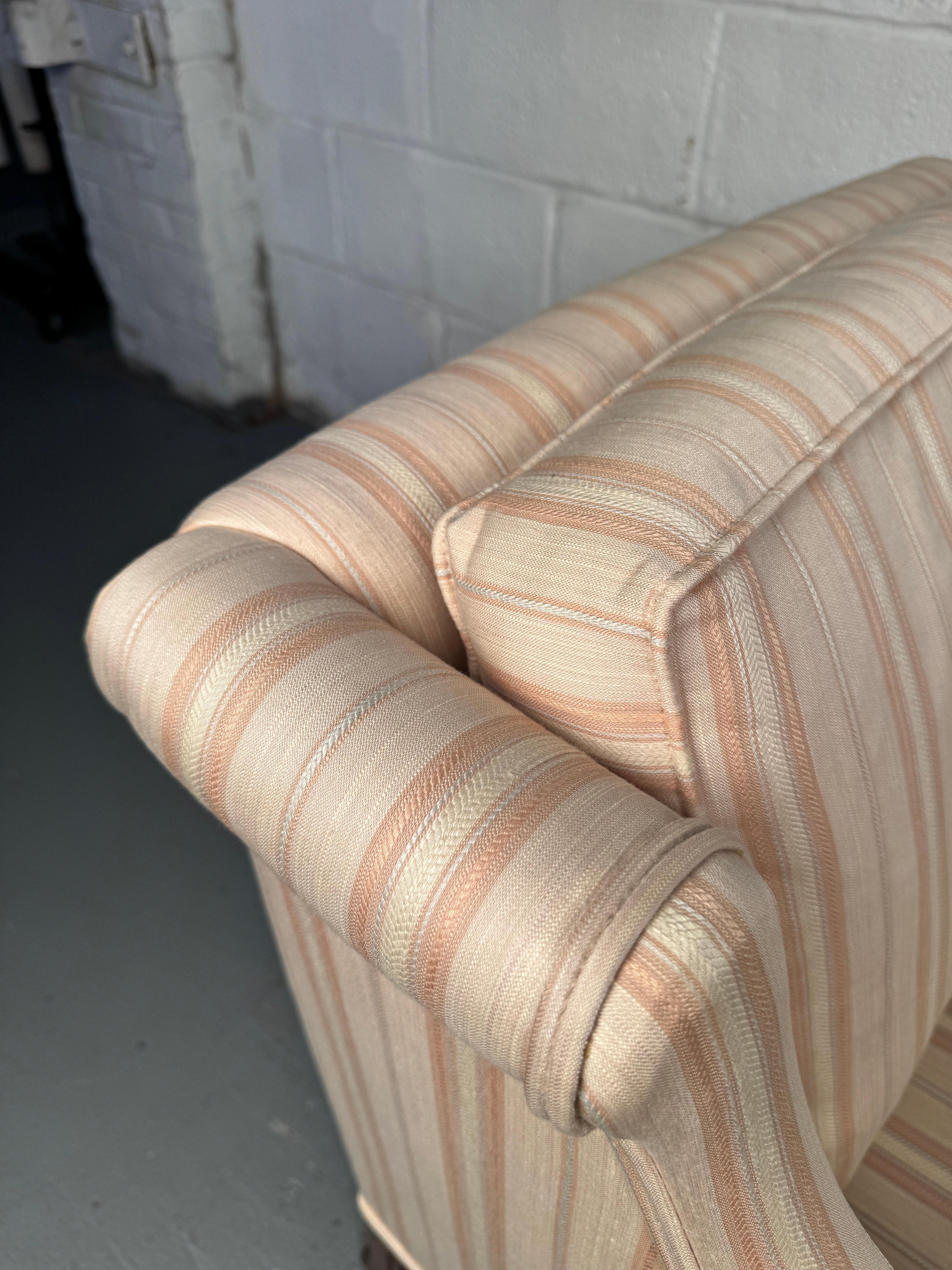 Pair of Upholstered Mid-Century Lounge Chairs For Sale 5