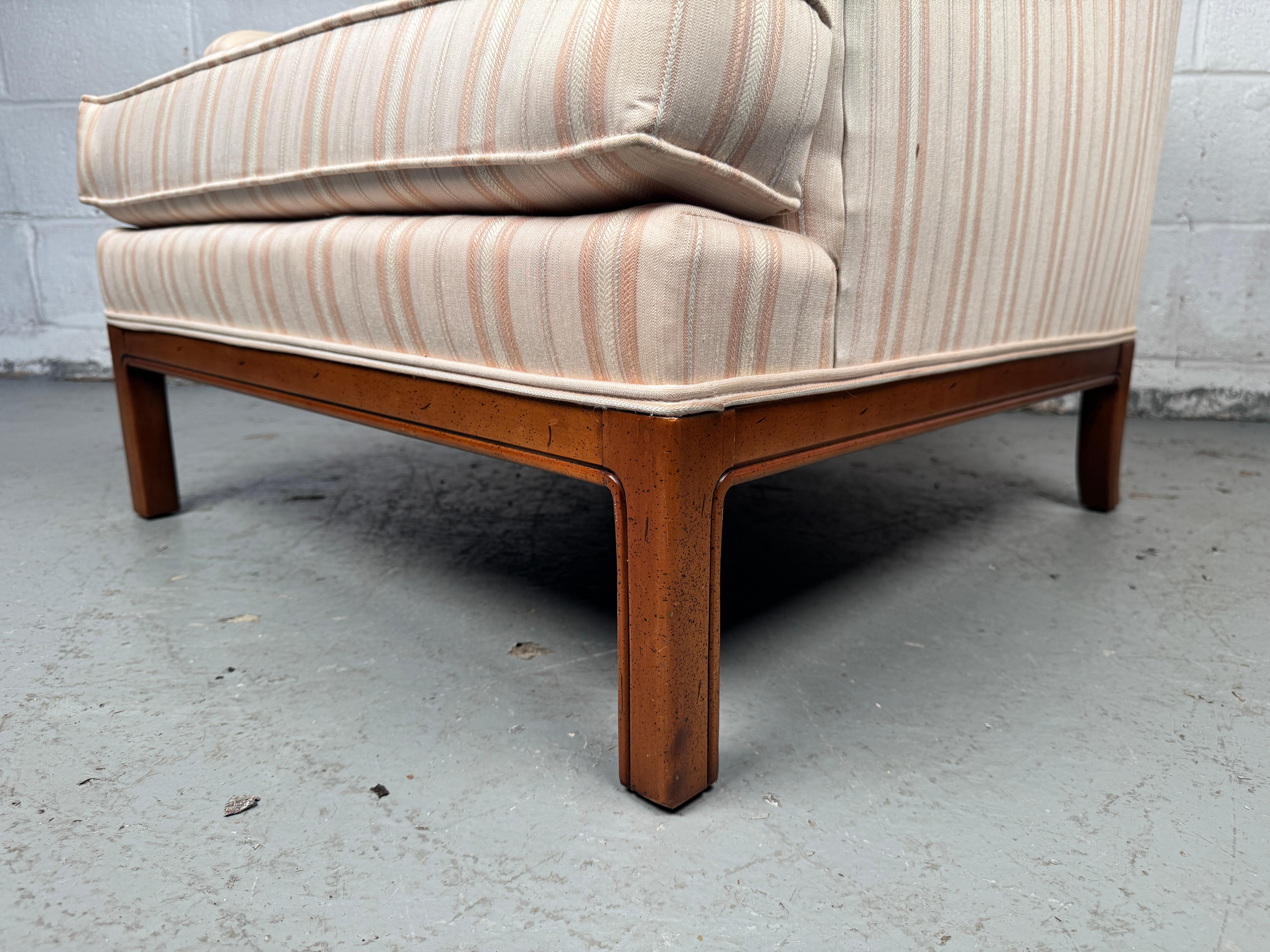Pair of Upholstered Mid-Century Lounge Chairs For Sale 6