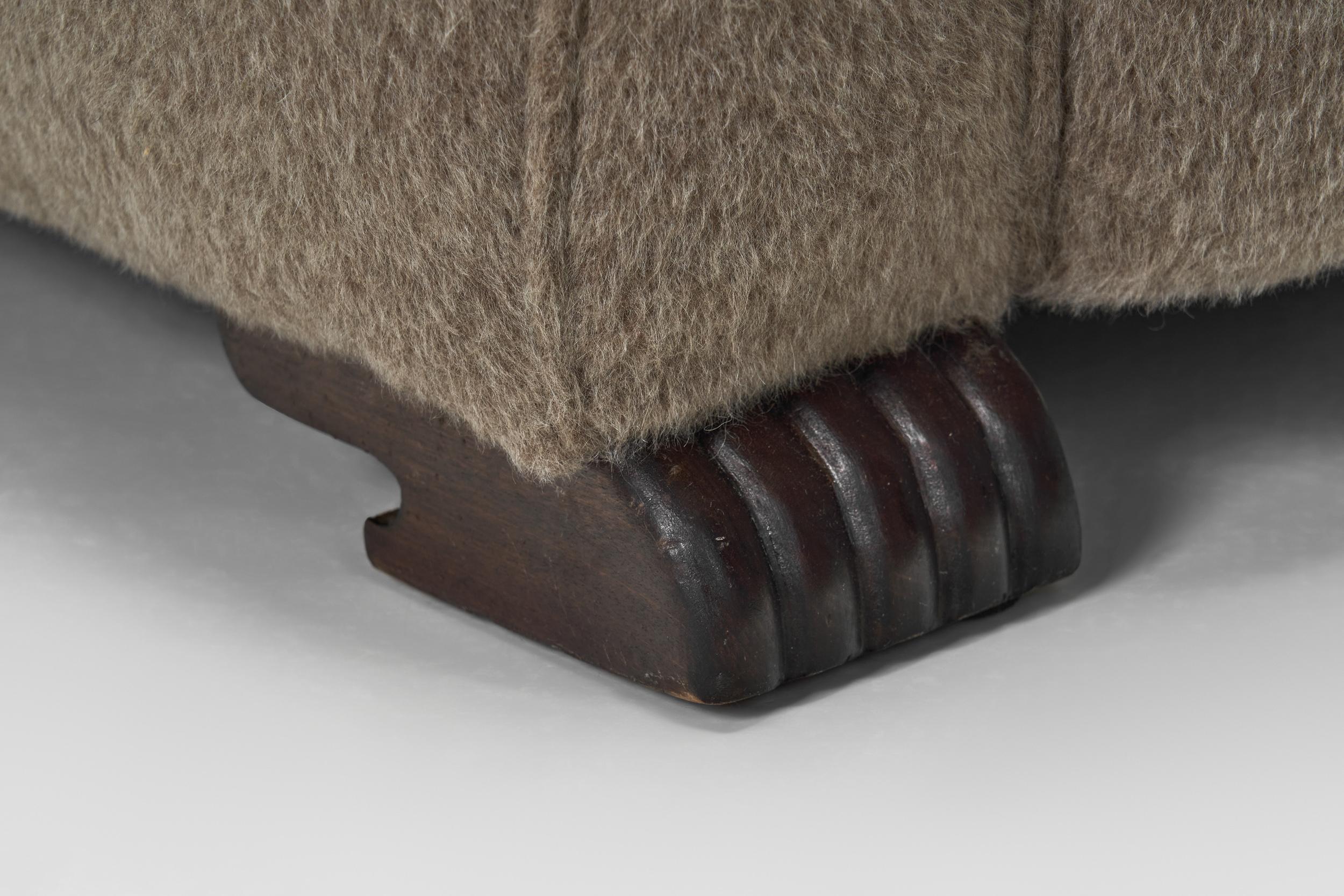 Pair of Upholstered Norwegian Club Chairs, Norway 1930s For Sale 10