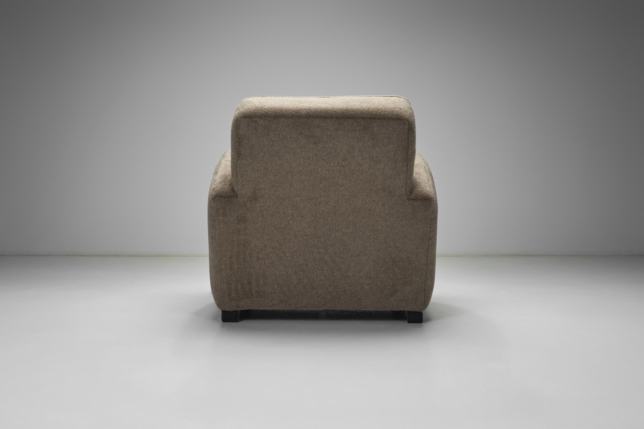 Pair of Upholstered Norwegian Club Chairs, Norway 1930s For Sale 2
