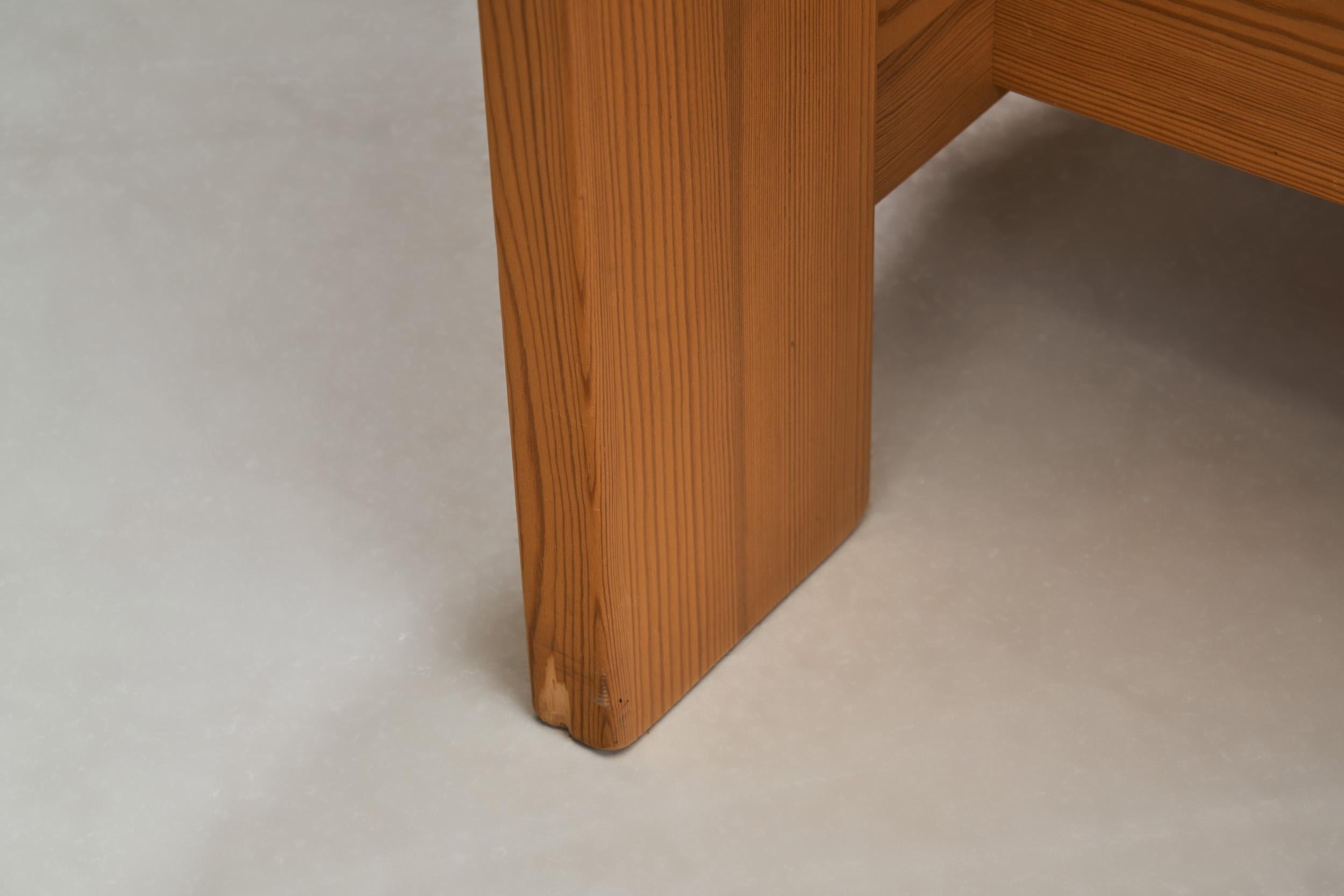 Pair of Upholstered Pine Armchairs, Europe 1970s For Sale 7