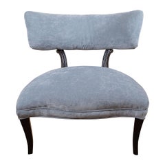 Pair of upholstered slipper chairs