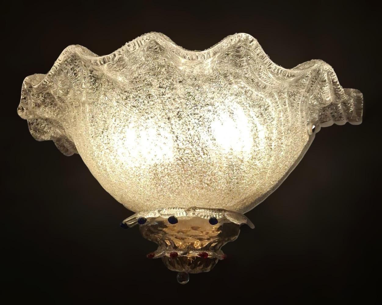 Pair of Uplight Graniglia Sconces, 2 Pairs Available For Sale 3