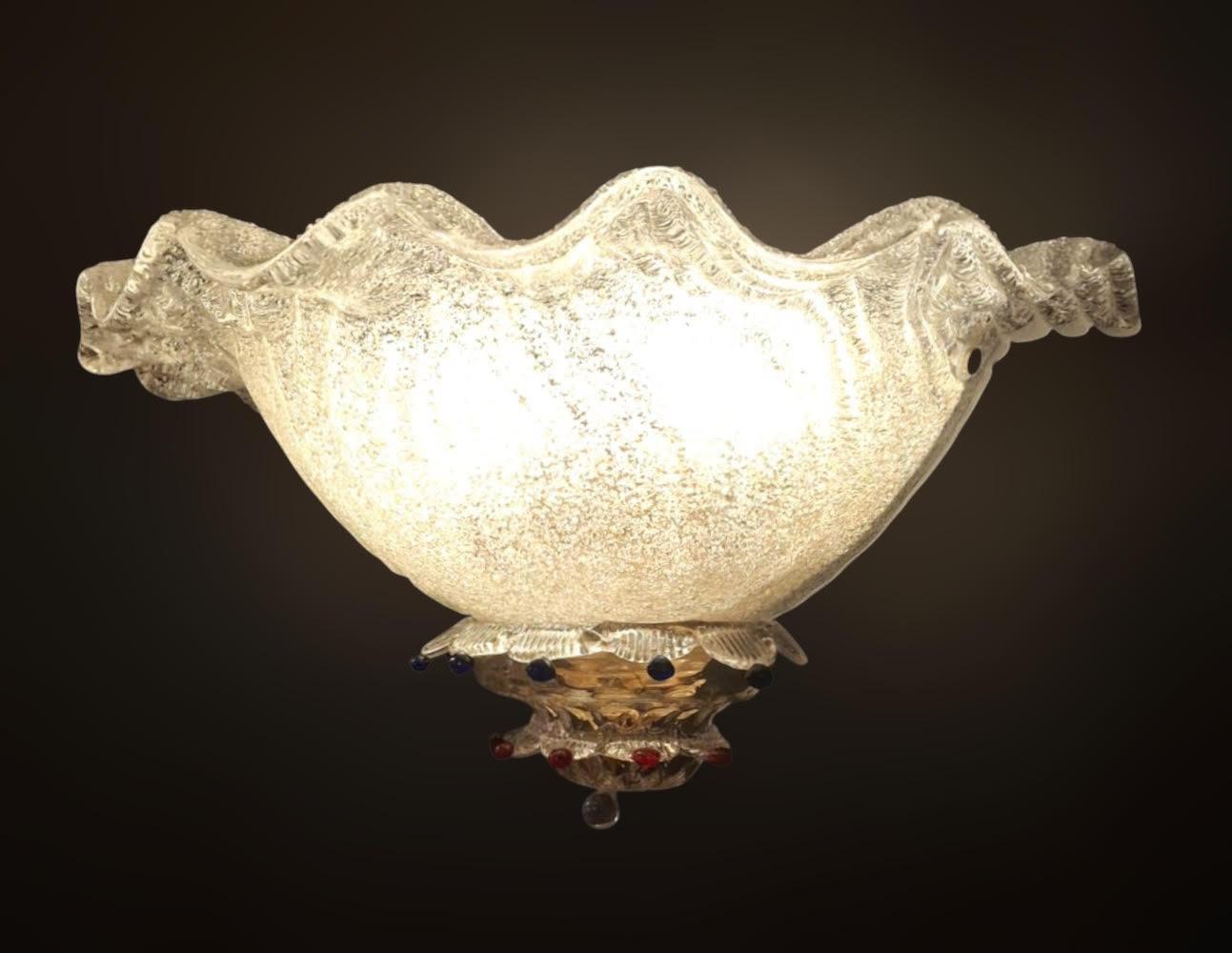 Pair of Uplight Graniglia Sconces, 2 Pairs Available For Sale 4