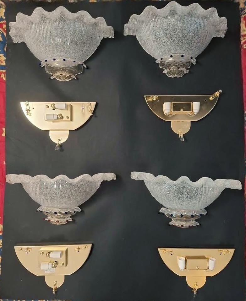 Pair of Uplight Graniglia Sconces, 2 Pairs Available For Sale 5