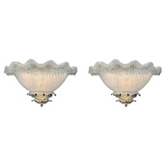 Pair of Uplight Graniglia Sconces, 2 Pairs Available