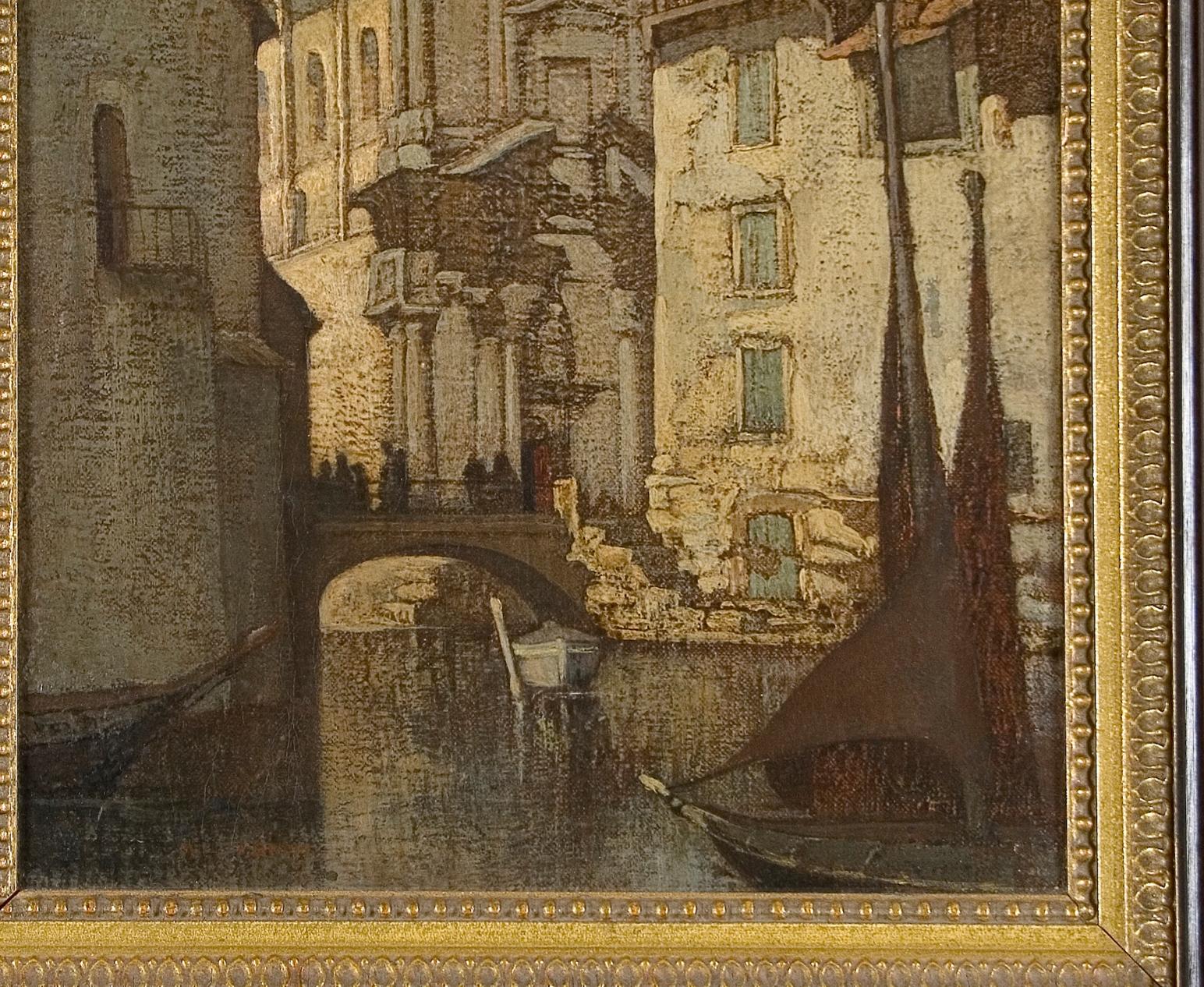 Paire de vues urbaines, « Venise », Trench Marianne Lucy Le Poer (Angleterre, 1888-1940) Bon état - En vente à Madrid, ES