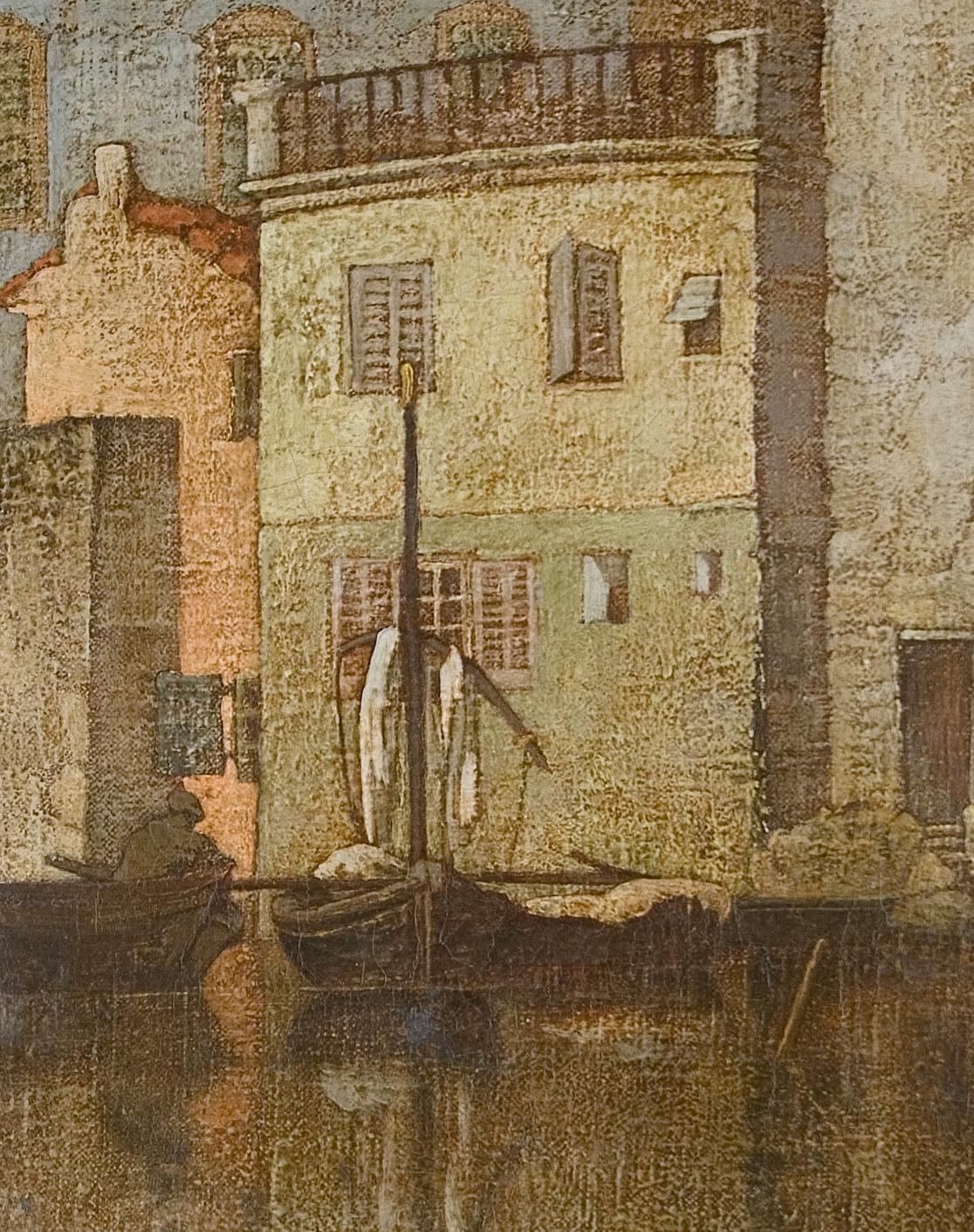 20ième siècle Paire de vues urbaines, « Venise », Trench Marianne Lucy Le Poer (Angleterre, 1888-1940) en vente