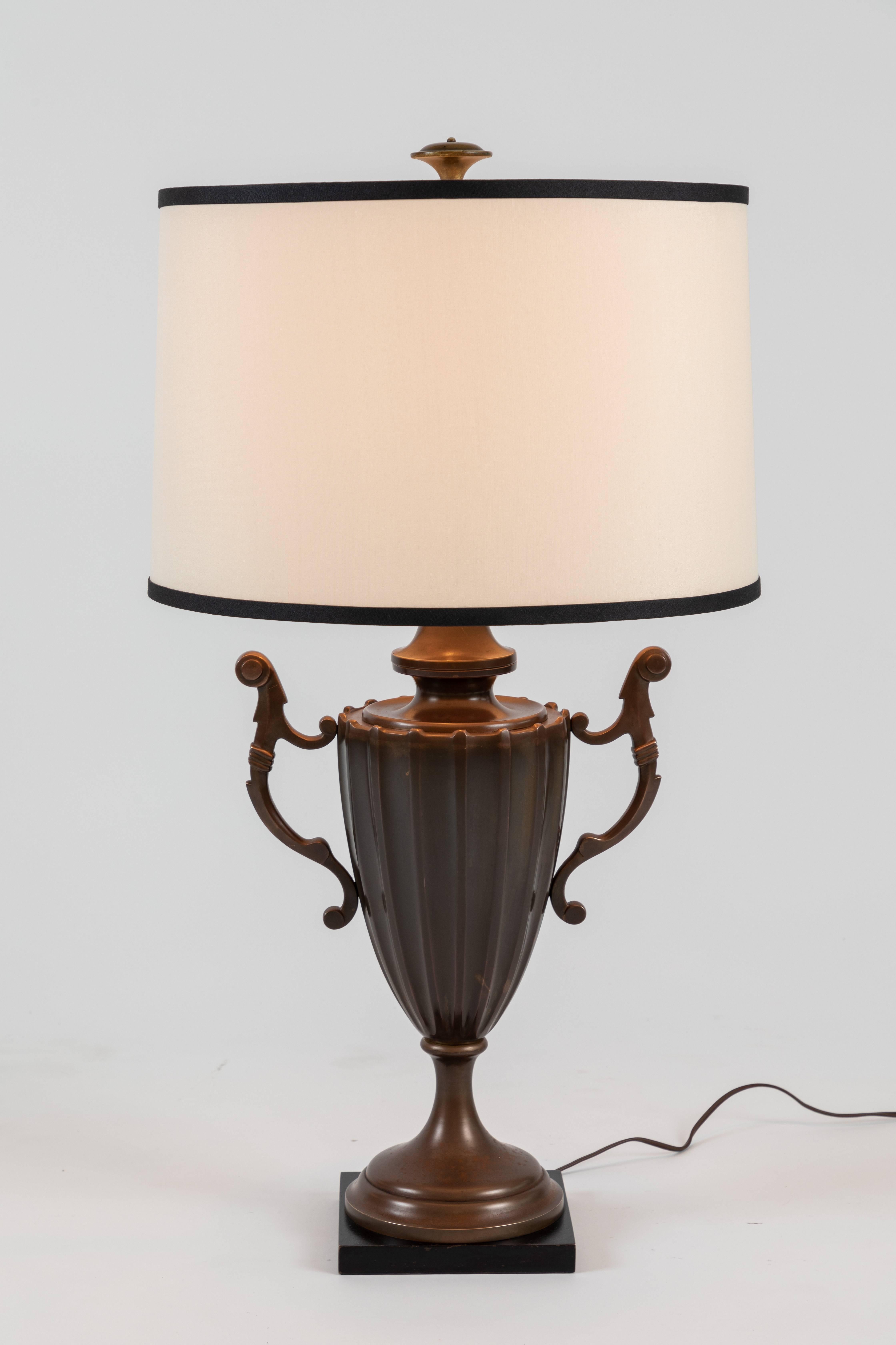 Late 20th Century Pair of Urn Form Table Lamps by Chapman For Sale