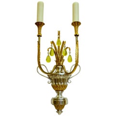 Pair of Urn Form Two-Light Sconces by E. F. Caldwell