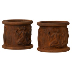 Pair of Urns No.1 in Cast Iron by Anna Petrus, 1927