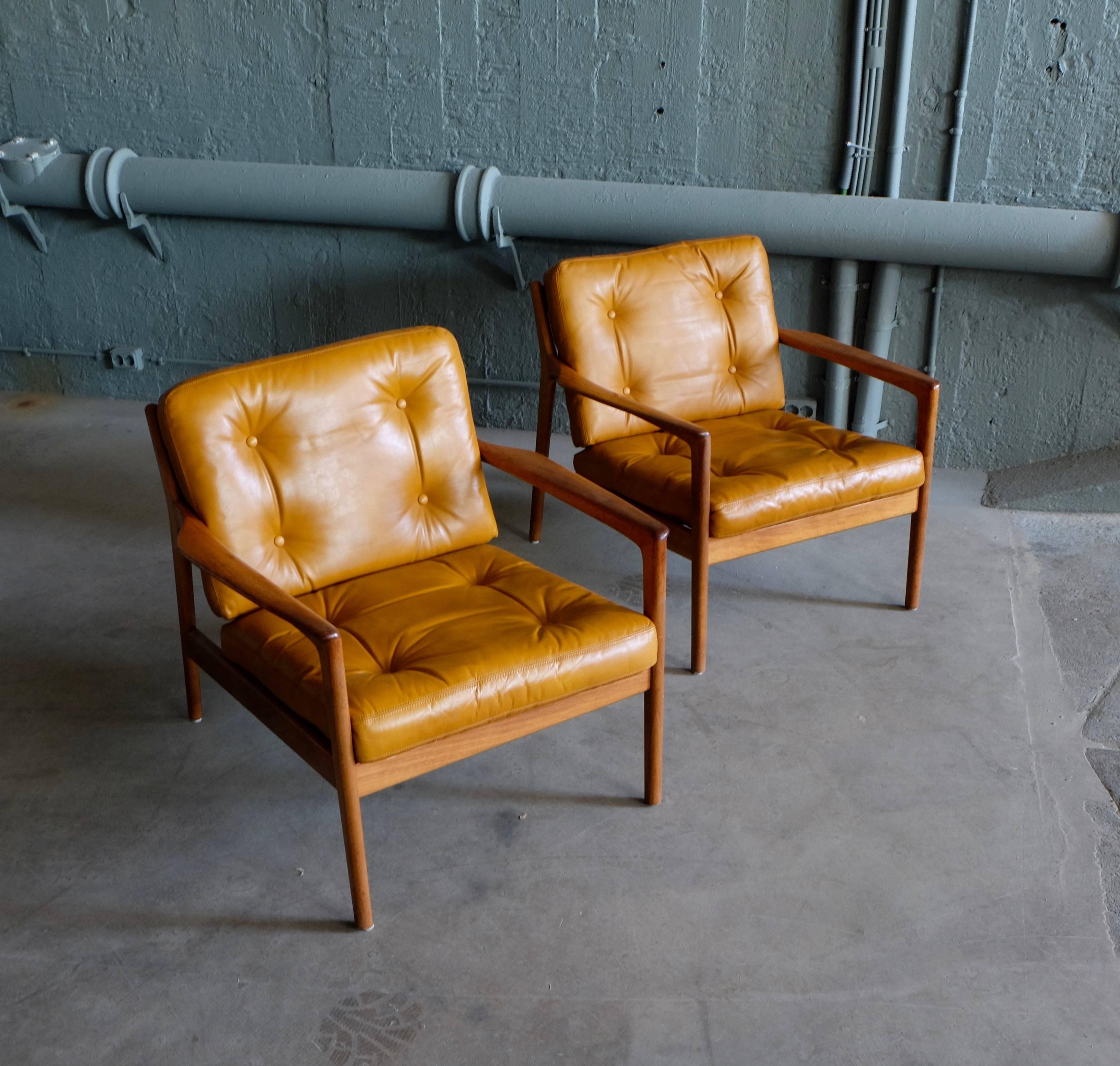 Swedish Pair of USA-75 by Folke Ohlsson for DUX, 1950s