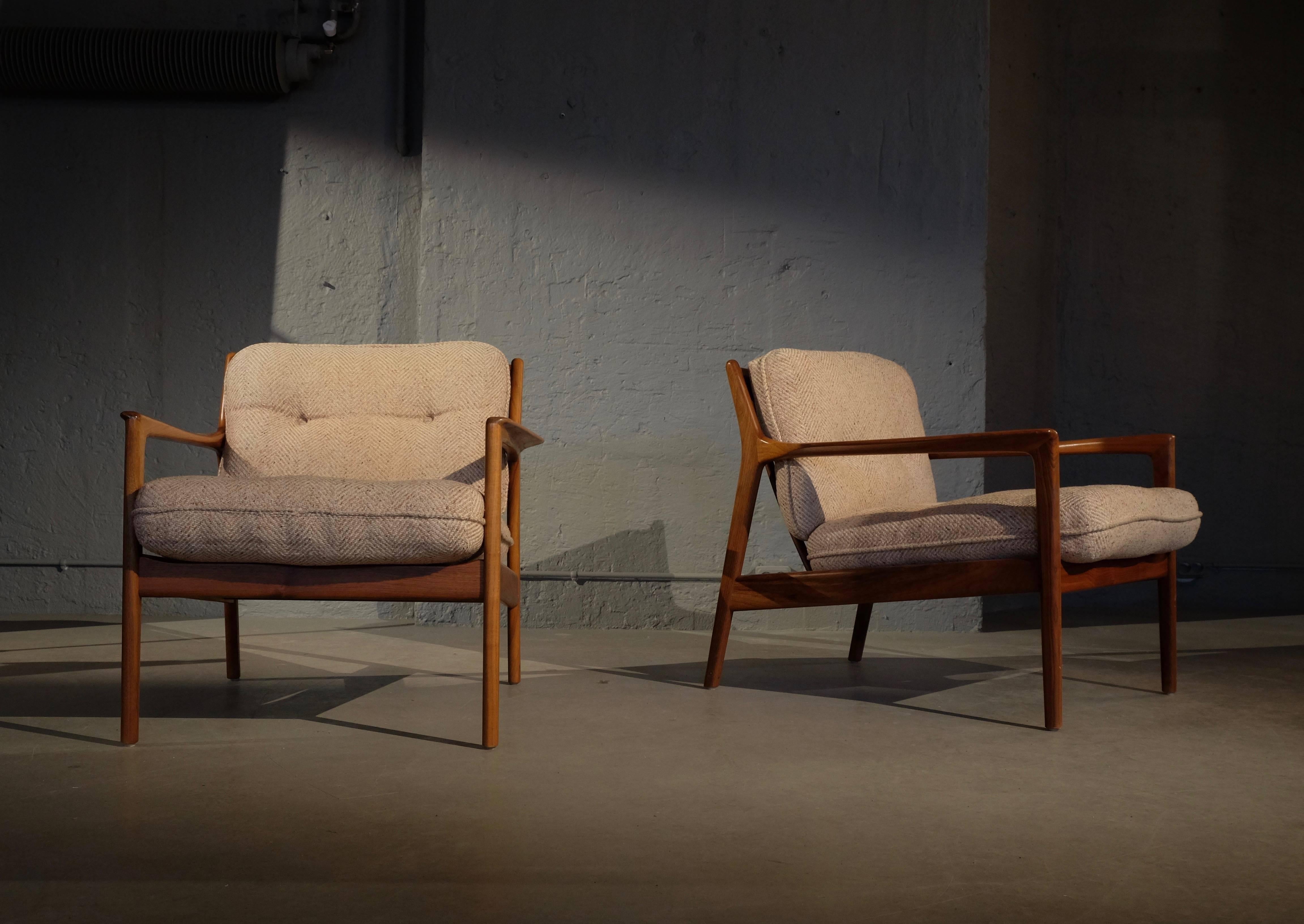 Mid-20th Century Pair of USA-75 by Folke Ohlsson for DUX, 1960s