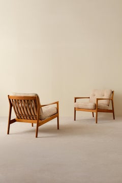Pair of USA-75 by Folke Olsson for DUX, Sweden, 1960s