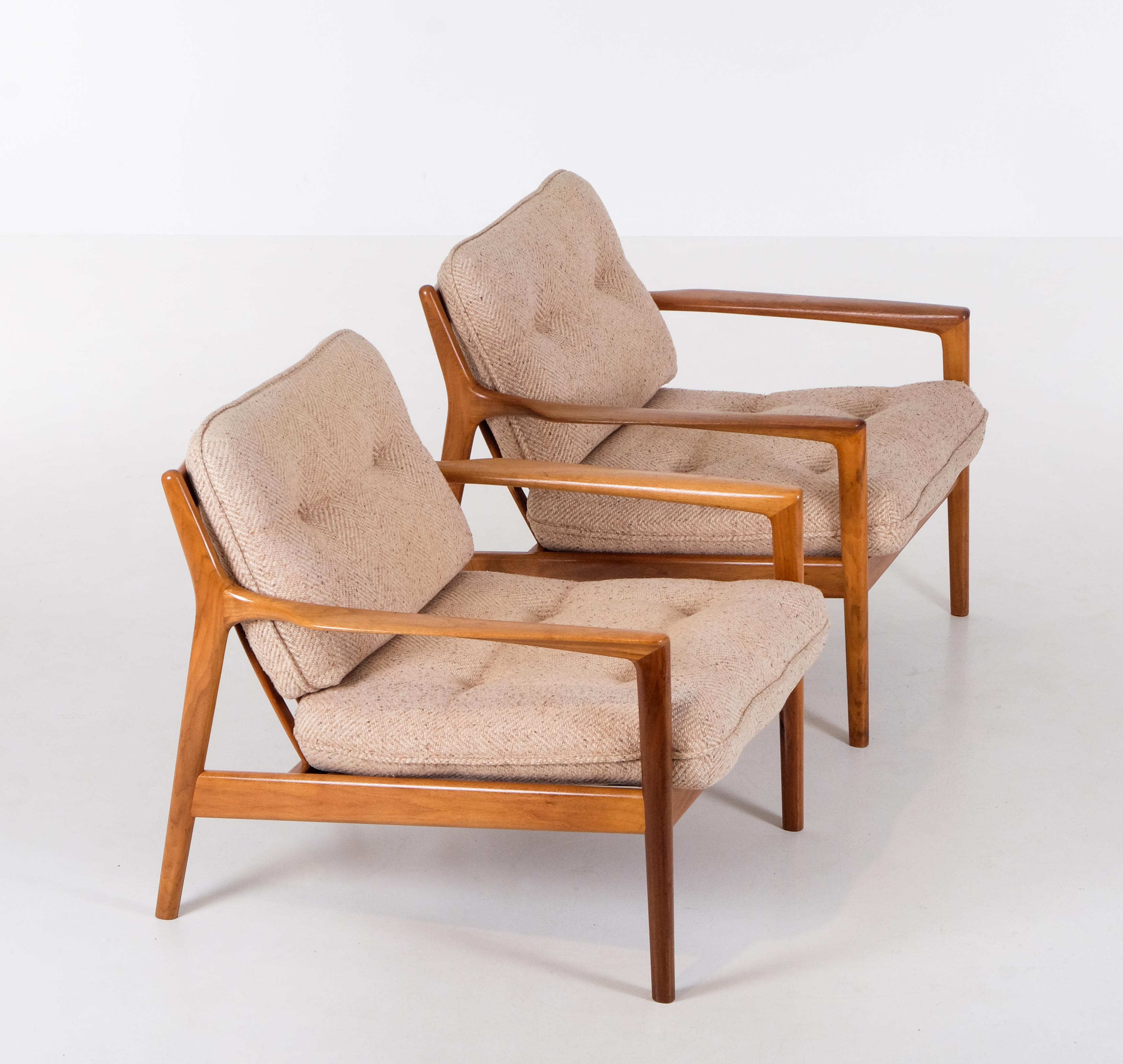Paire d'USA-75 de Folke Olsson pour DUX, Suède, années 1960 en vente 2